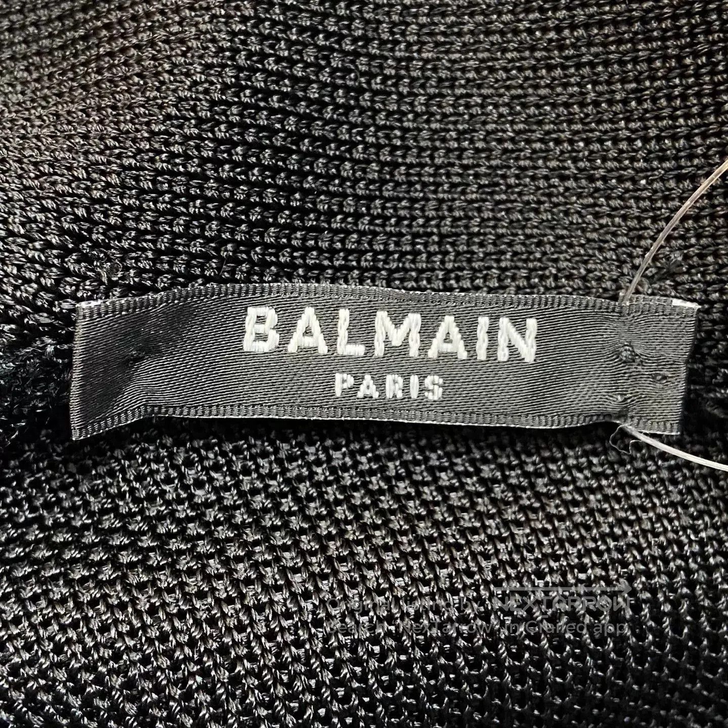 Balmain black knitted dress with gold buttons. Size US S / EU 44-46 / 1 - 4 Thumbnail