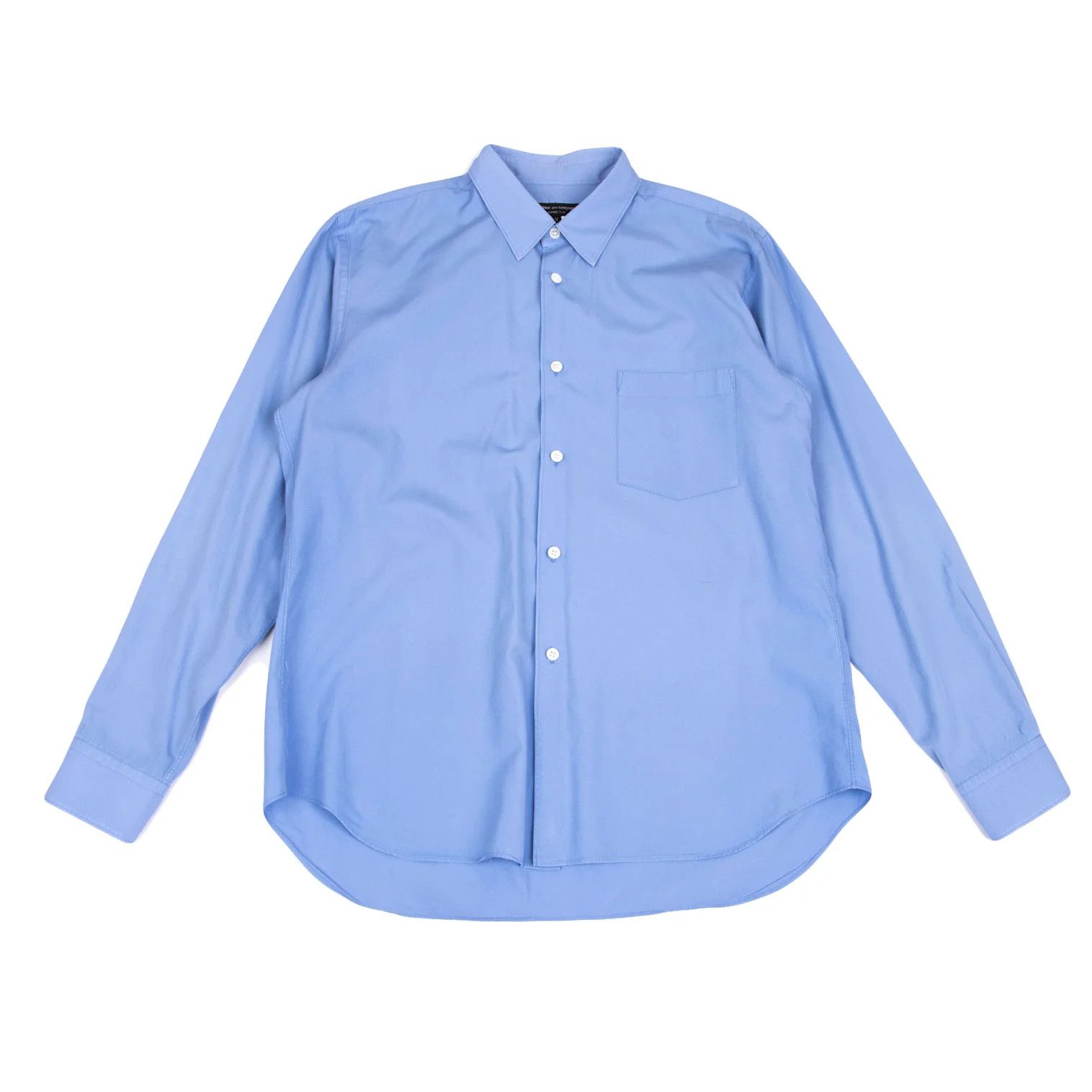 Comme des Garcons Homme Plus Cotton Basic Shirt in Blue, Size M Size US M / EU 48-50 / 2 - 1 Thumbnail