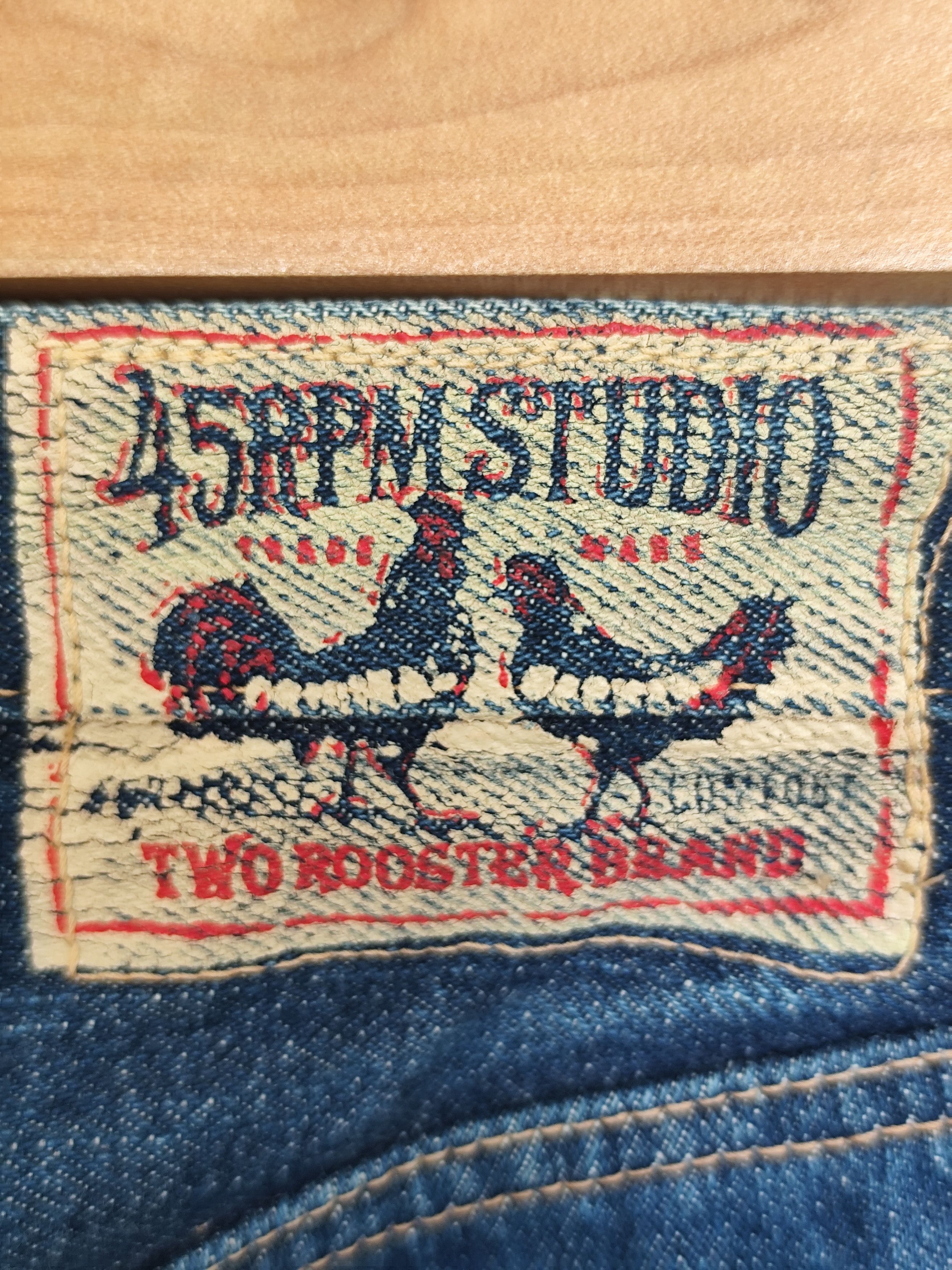 45rpm 🇯🇵45 RPM STUDIO TWO ROOSTER BRAND JEANS W29 Size 29" - 20 Thumbnail