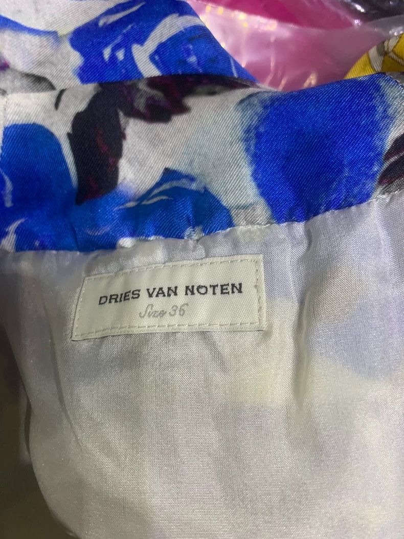 Dries Van Noten Dries Van Noten size:36 Blue printed silk top Size M / US 6-8 / IT 42-44 - 6 Thumbnail