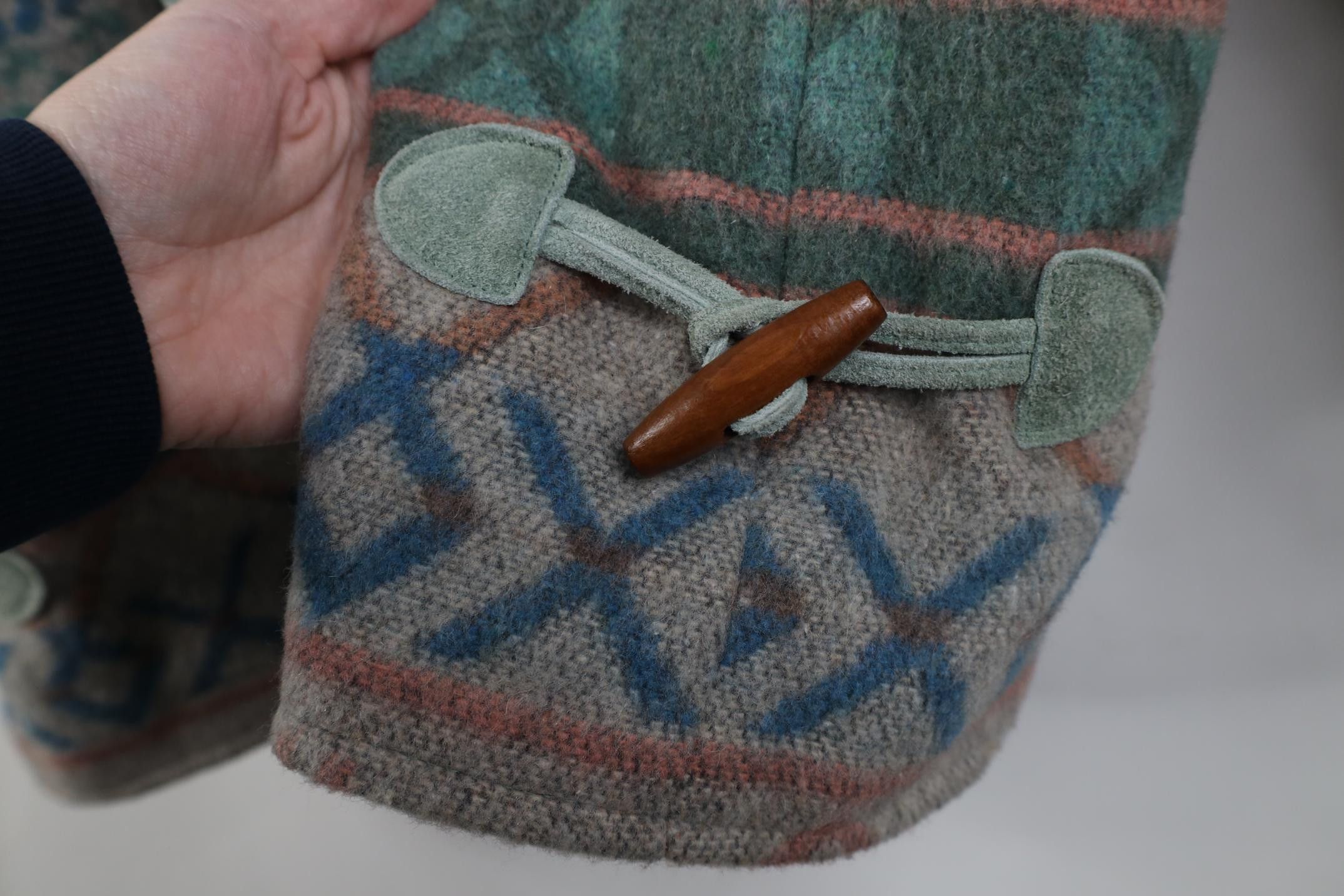 Vintage Vintage 90s Streetwear Button Southwestern Wool Suede Jacket Size XL / US 12-14 / IT 48-50 - 12 Thumbnail