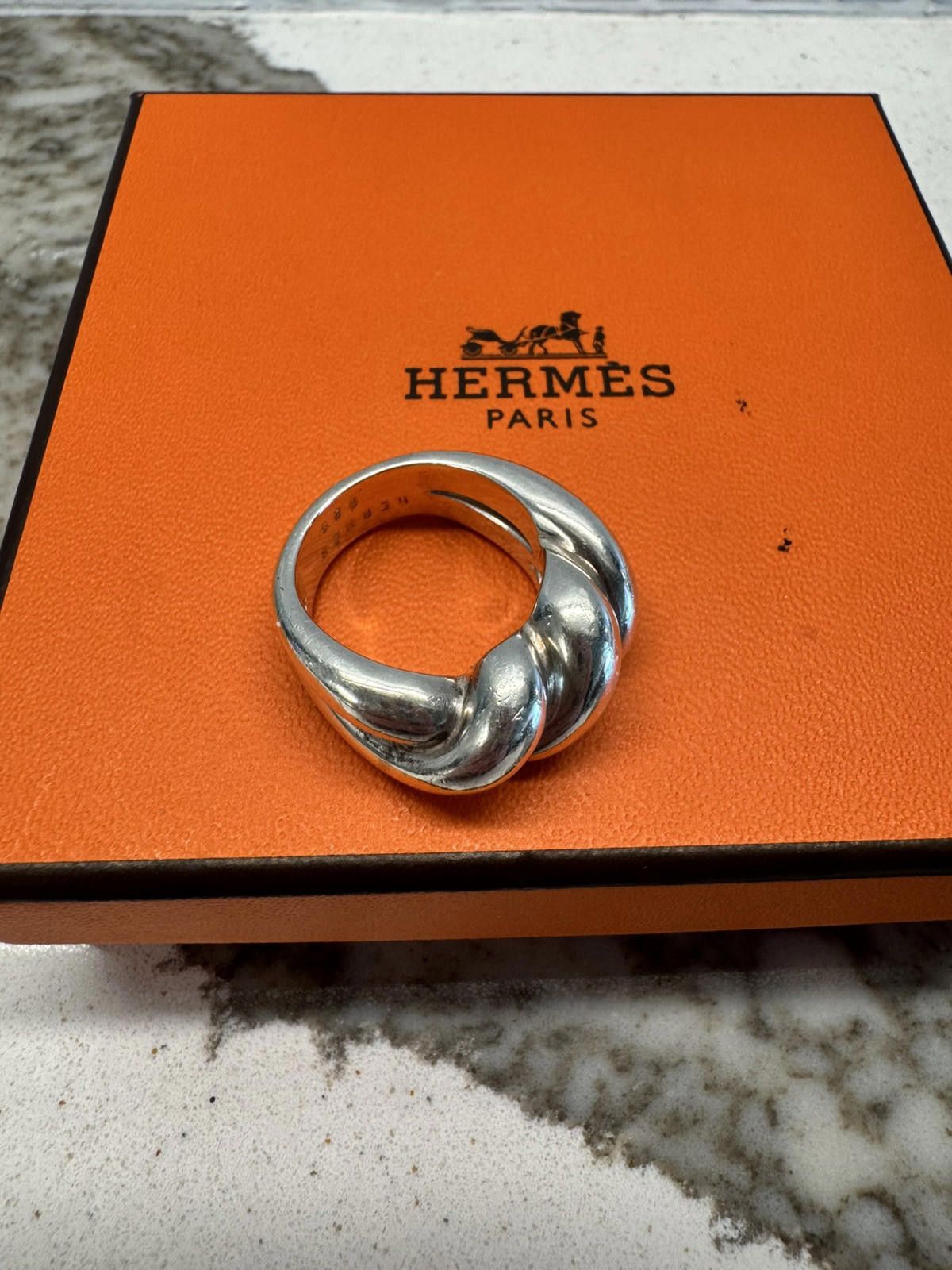 Hermes Hermes Paris Ring Torsade - US Size 7.5 - SV925 - Used - VG Size ONE SIZE - 1 Thumbnail