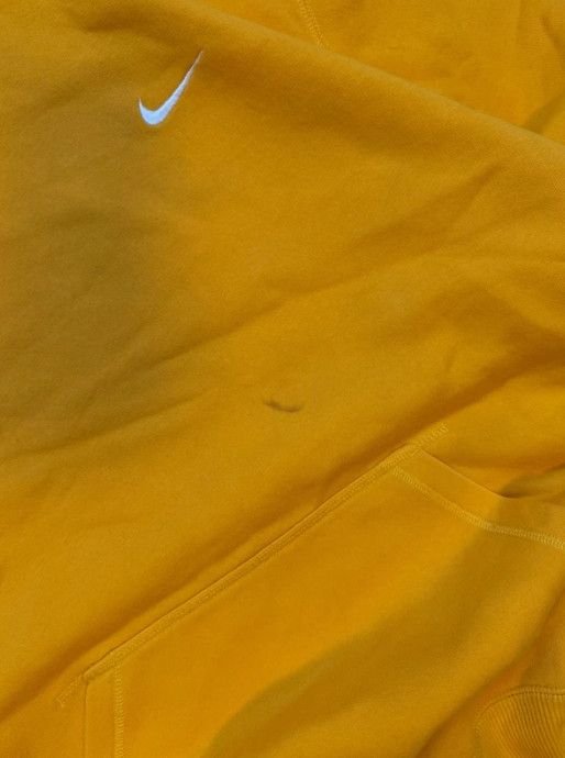 Nike Nike Hoodie Yellow Mustard Center Swoosh Y2K Boxy Fit Size US XL / EU 56 / 4 - 3 Thumbnail