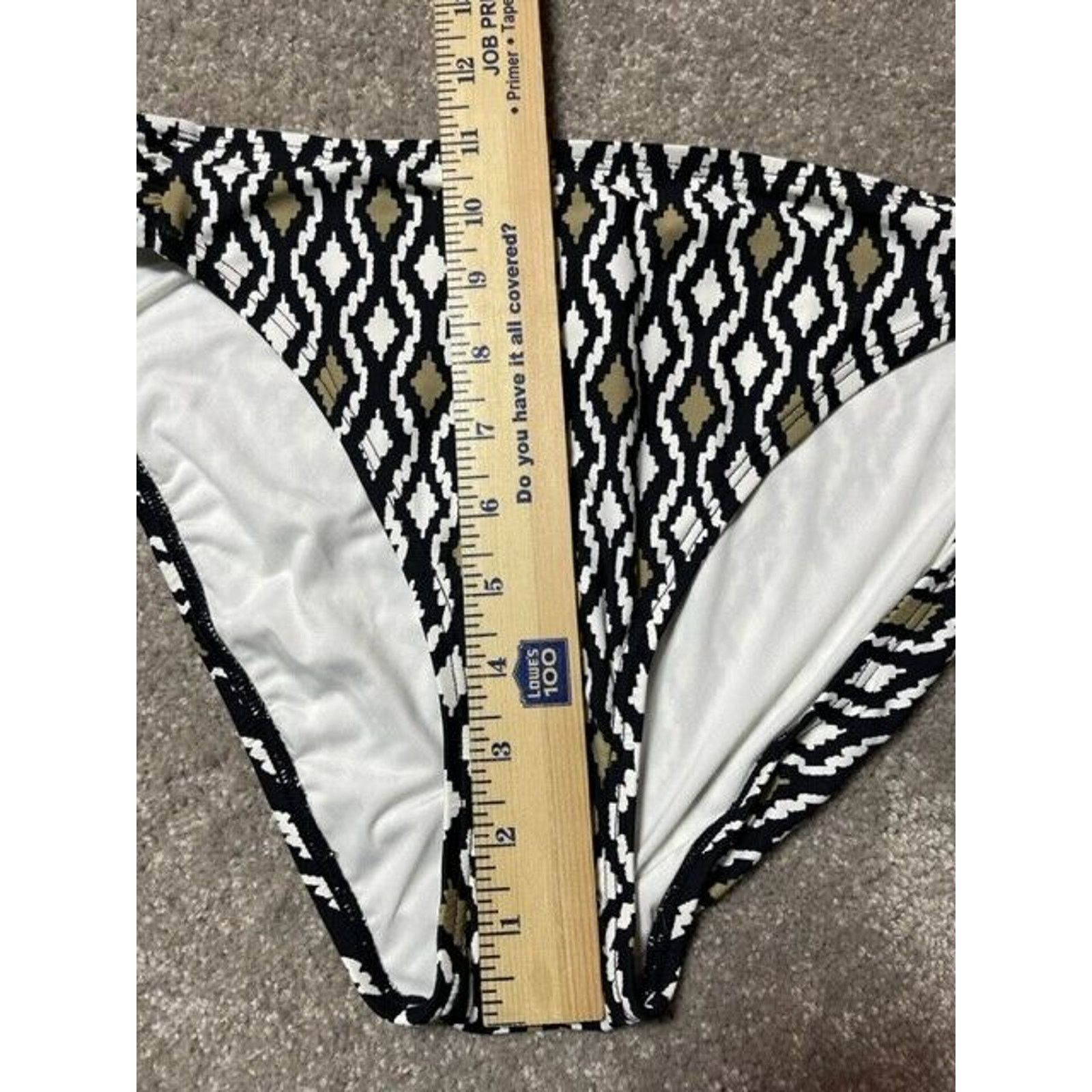 Other La Blanca Bikini Swim Bottom Womens 14 Diamond Stretch Black Size XL / US 12-14 / IT 48-50 - 5 Thumbnail