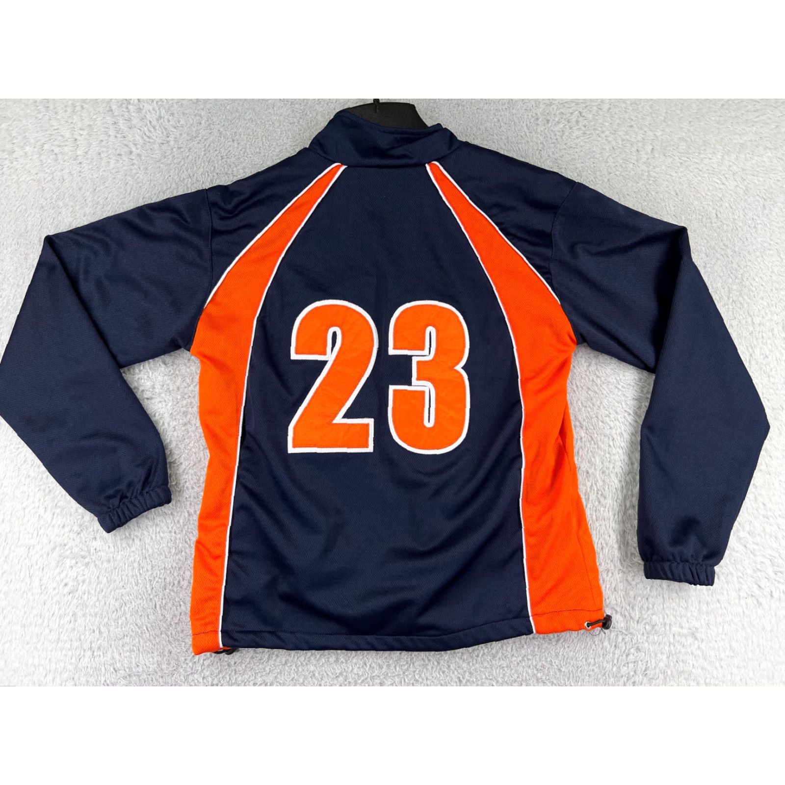 Vintage Two Five Jacket Womens M Blue Orange 1/4 Zip Jersey Sports Team Pullover Shirt Size M / US 6-8 / IT 42-44 - 2 Thumbnail