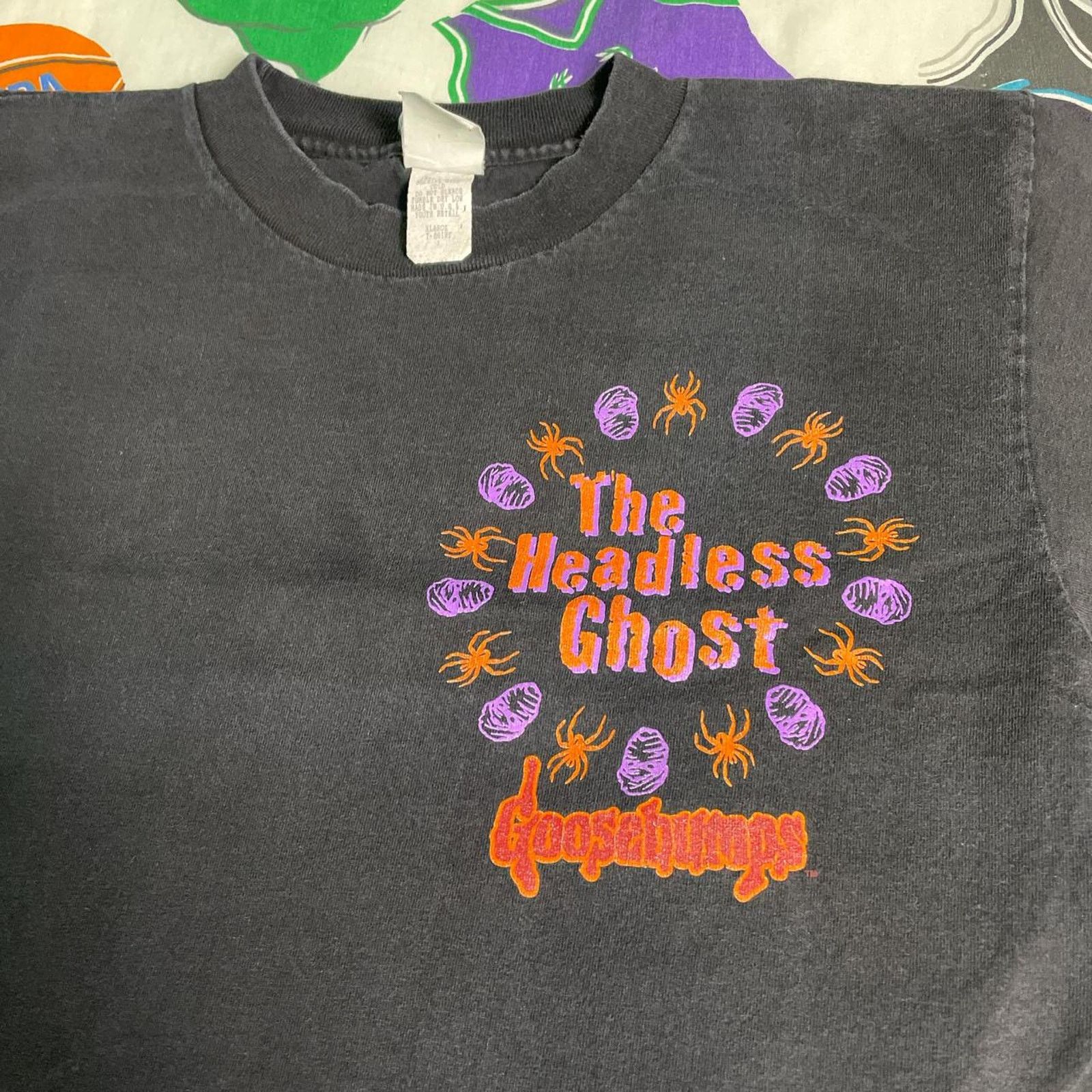Vintage VTG 90s Goosebumps The Headless Ghost Horror Scholastic Tee Size US S / EU 44-46 / 1 - 3 Thumbnail