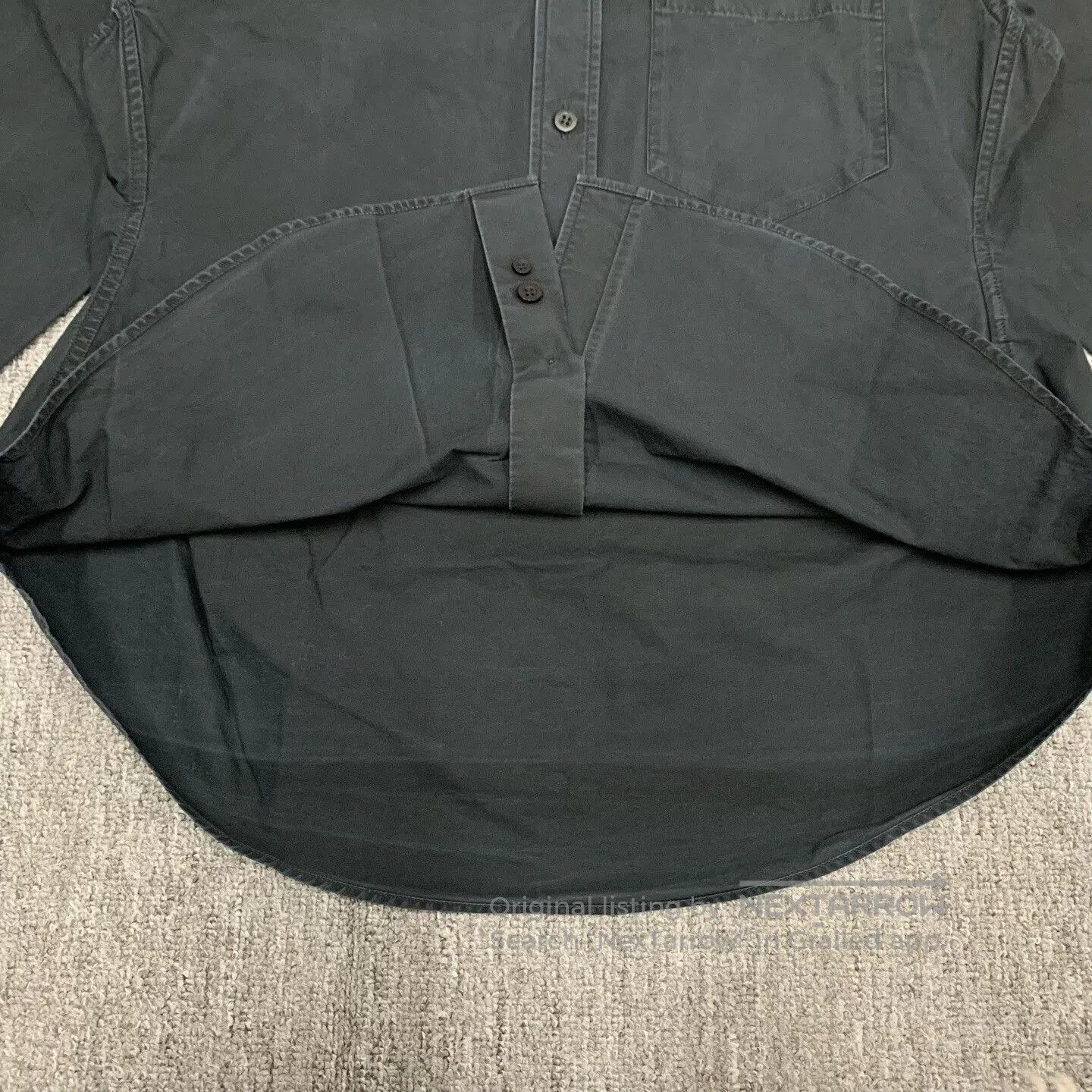 Balenciaga Balenciaga Black Distressed Shirt Jacket Size 36. Size US S / EU 44-46 / 1 - 8 Thumbnail