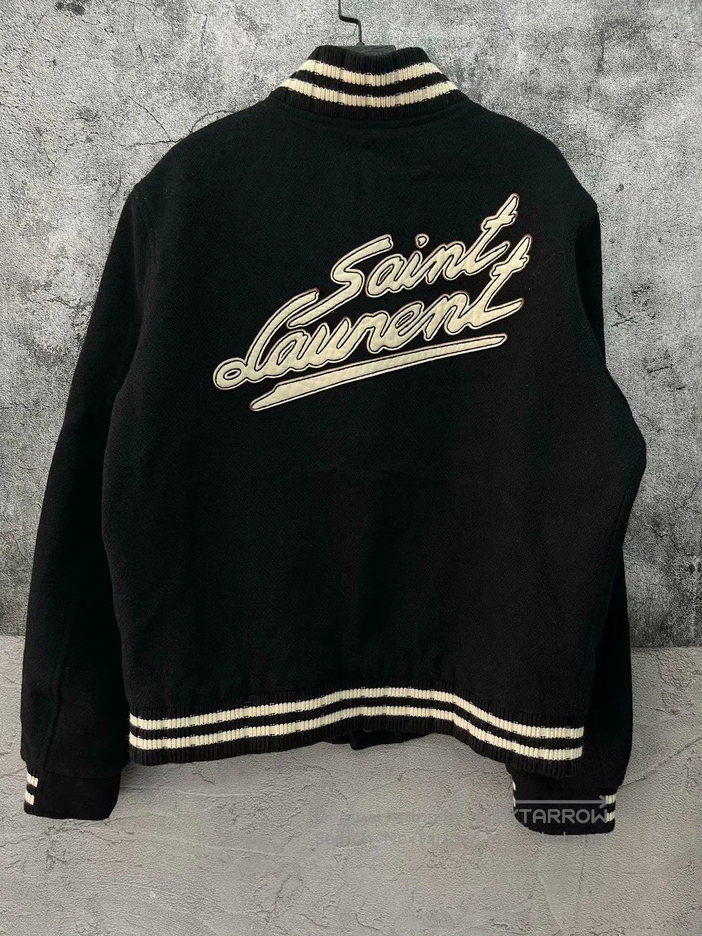 Saint Laurent Paris Saint Laurent Embroidered Baseball Jacket. Size US M / EU 48-50 / 2 - 2 Thumbnail