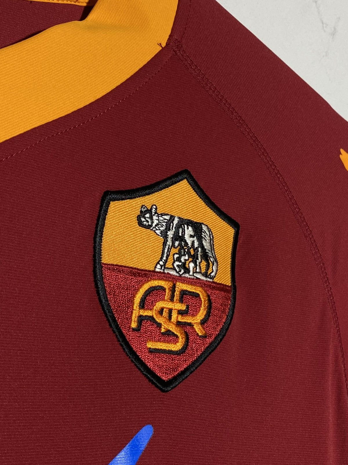 Kappa Kappa AS Roma 2009 Long Sleeve #10 Totti Soccer Jersey Size US L / EU 52-54 / 3 - 7 Thumbnail