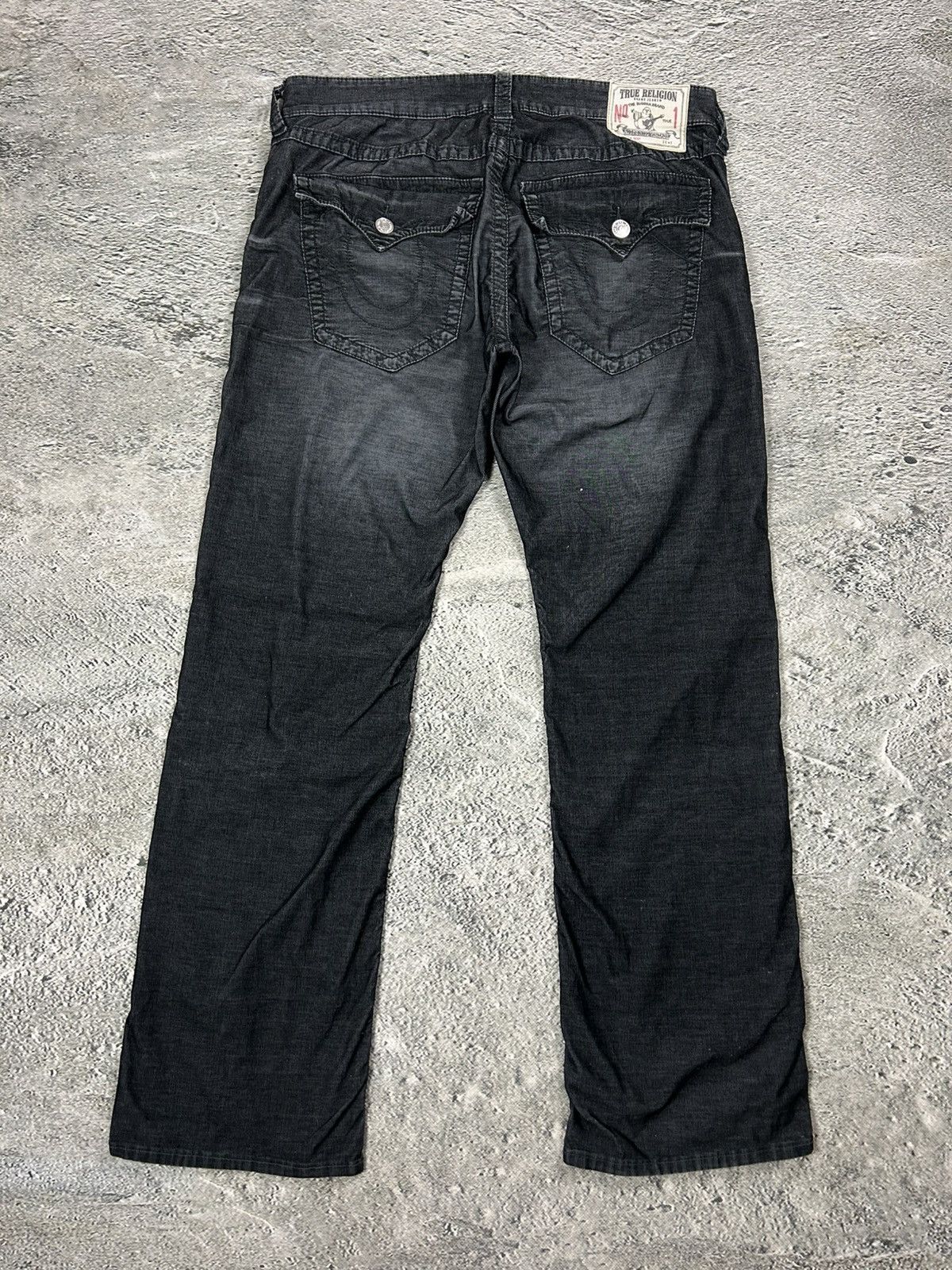 True Religion True Religion jeans black vintage cords corduroy pants Ricky Size US 36 / EU 52 - 1 Thumbnail