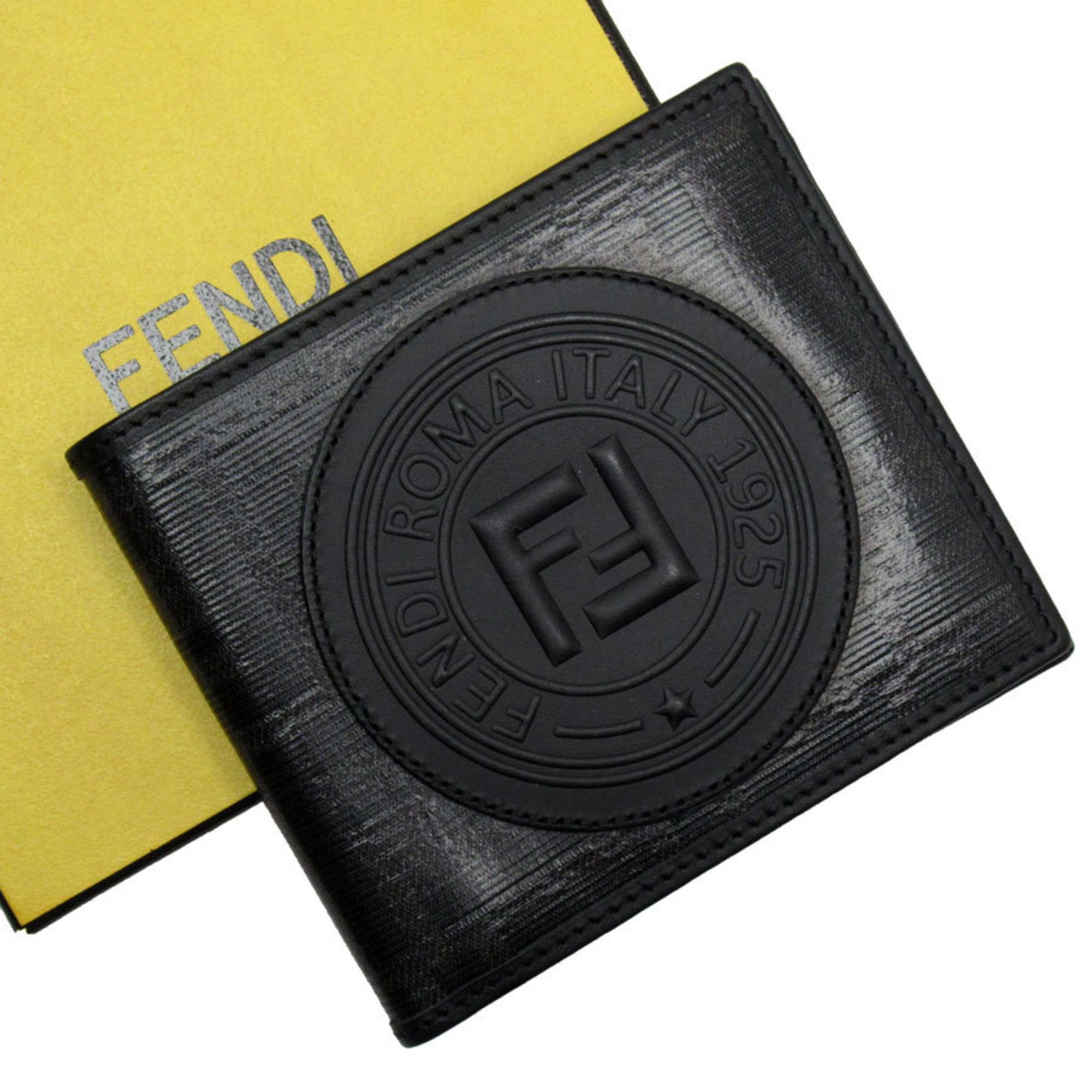 Fendi FENDI Wallet Coated Canvas Black Men's 7M0169-A5K4 t19318g Size ONE SIZE - 1 Thumbnail