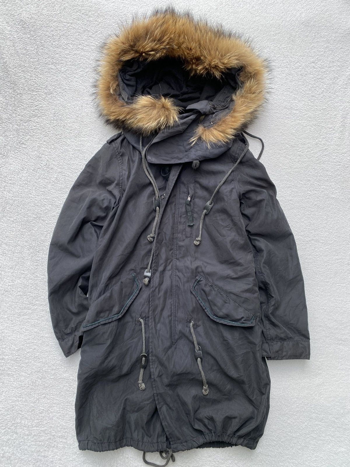 NANO universe 2000s Nano Universe- Fur Parka Gothic Jacket Size S / US 4 / IT 40 - 1 Thumbnail