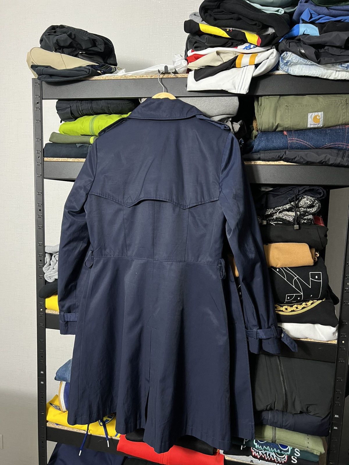 Polo Ralph Lauren 🧥 Lauren Ralph Lauren Equestrian Lined Trench Coat Navy WMNS Size S / US 4 / IT 40 - 3 Thumbnail