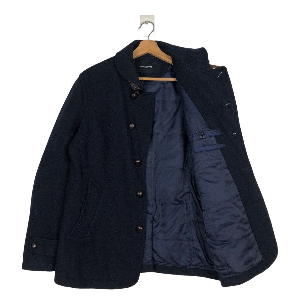 Issey Miyake 🔥Rich Black Vintage Wool Jacket Biker Nano Universe Tokyo Size US M / EU 48-50 / 2 - 11 Thumbnail