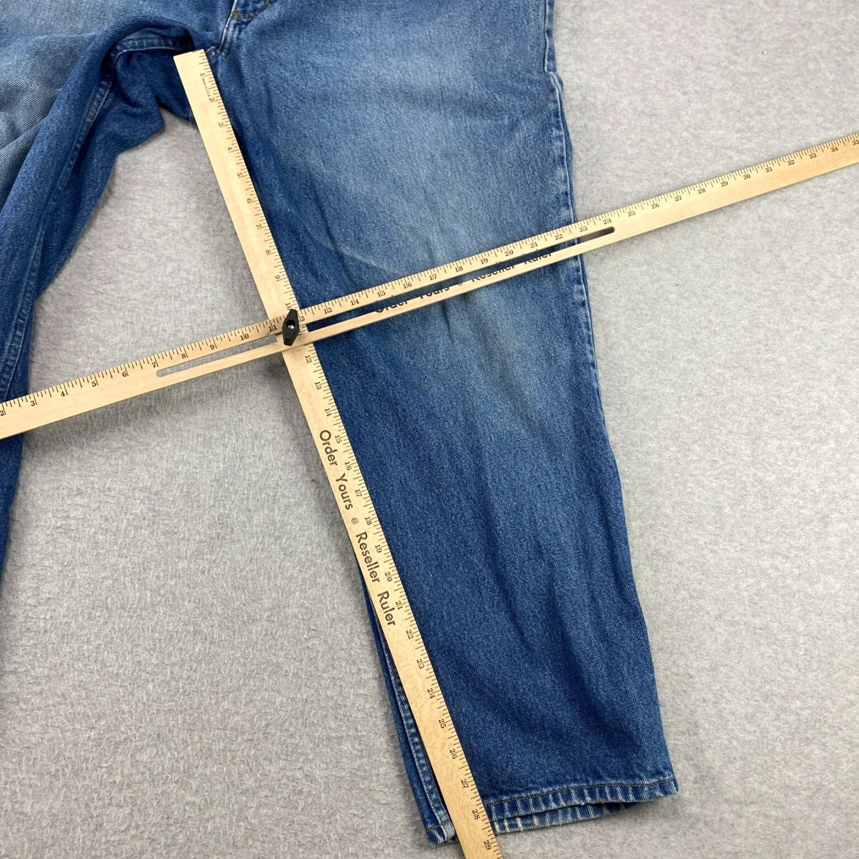 Vintage VINTAGE L.L. Bean Jeans Mens 38 Blue Wide Leg Pocket Zip Stretch Waist Denim 5-Pocket Mens Jeans Size US 38 / EU 54 - 6 Thumbnail