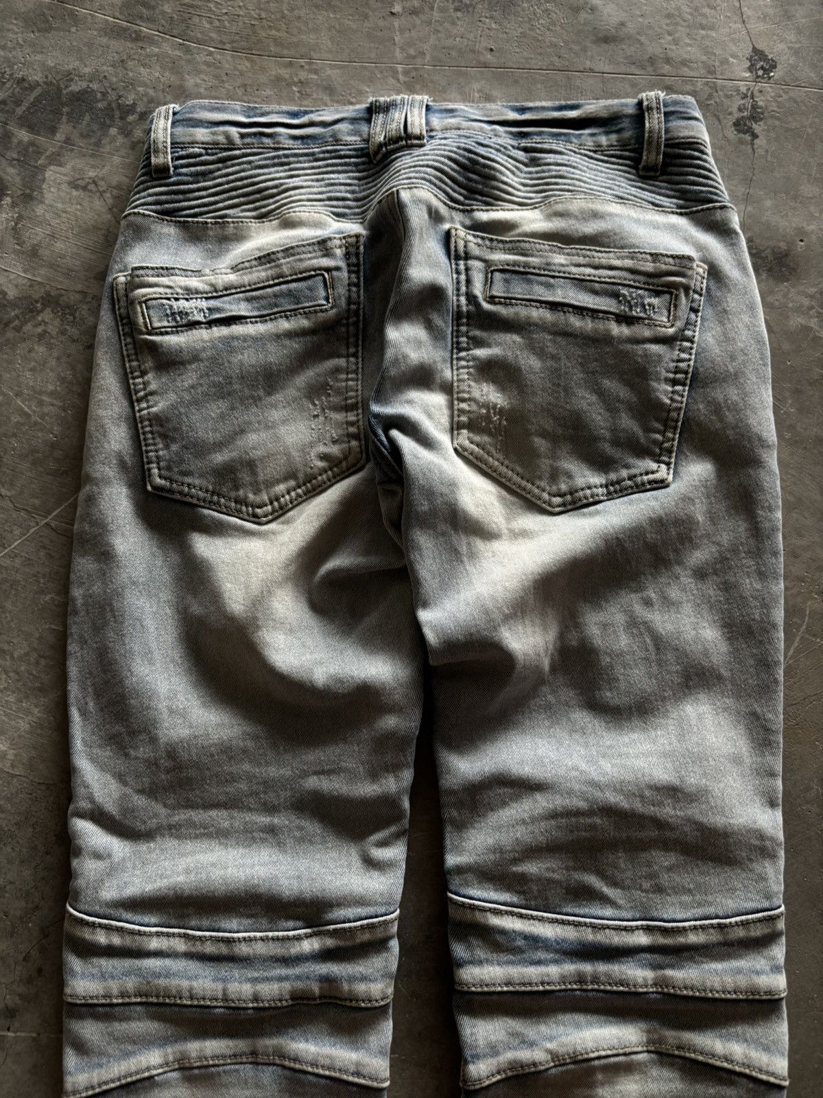 Hysteric Glamour IN THE ATTIC biker pant denim sashiko japanese balmain style Size US 29 - 17 Thumbnail