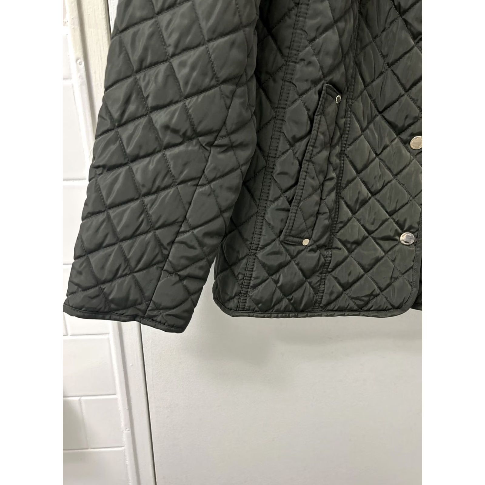 Michael Kors Michael Kors Quilted Jacket Womens M Green Coat Puffer Pockets Monogram Lined Size M / US 6-8 / IT 42-44 - 7 Thumbnail