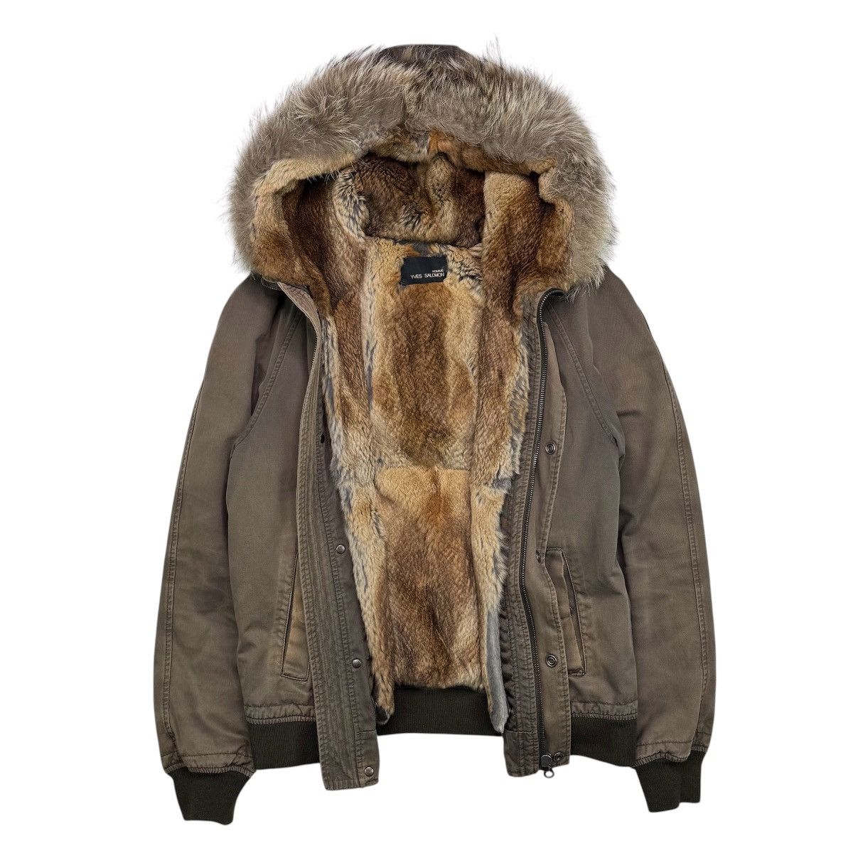 Yves Salomon YVES SALOMON HOMME RABBIT FUR PARKA Size US M / EU 48-50 / 2 - 3 Thumbnail