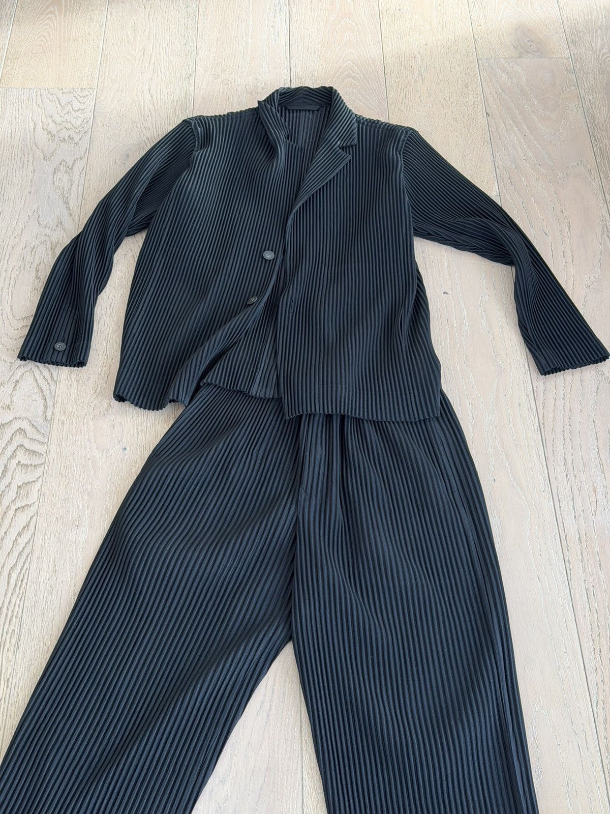 Homme Plisse Issey Miyake Issey Miyake Suit Jacket Size US M / EU 48-50 / 2 - 2 Thumbnail
