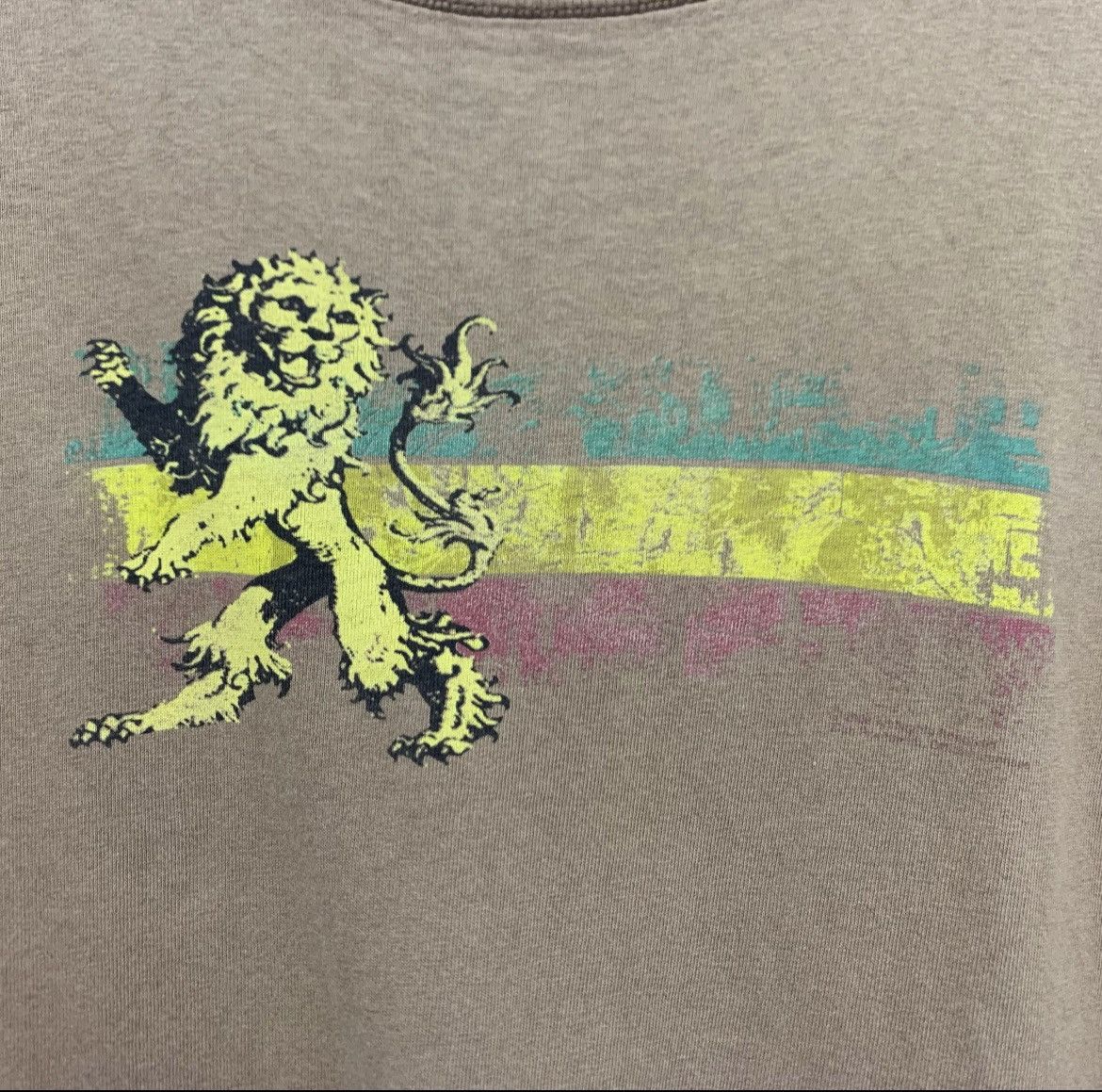 Zion Rootswear Sun Faded Vintage Zion Iron Lion T-shirt Size US L / EU 52-54 / 3 - 4 Thumbnail
