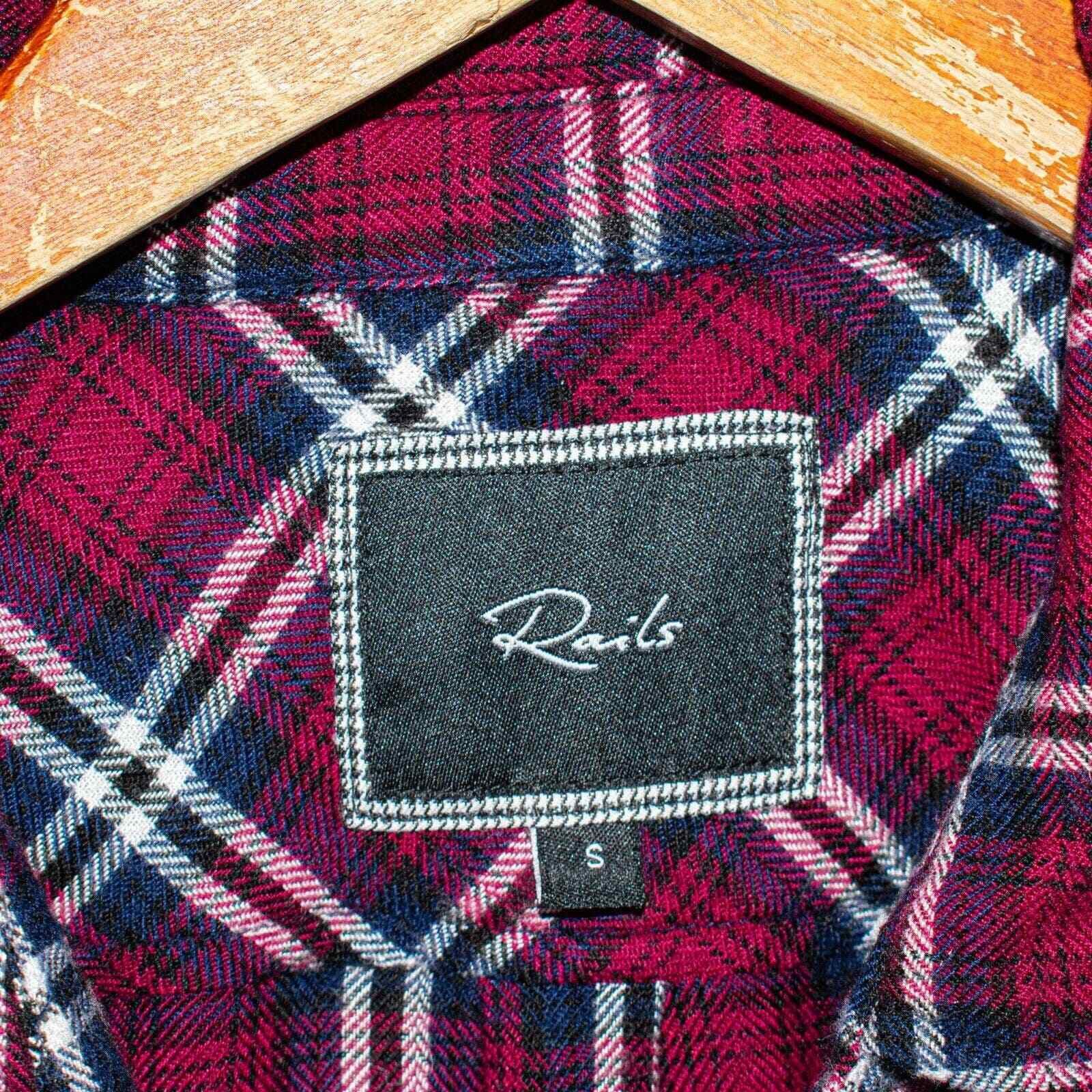 Rails Rails Hunter Flannel Shirt Burgundy Red Plaid Rayon Small Size S / US 4 / IT 40 - 2 Thumbnail