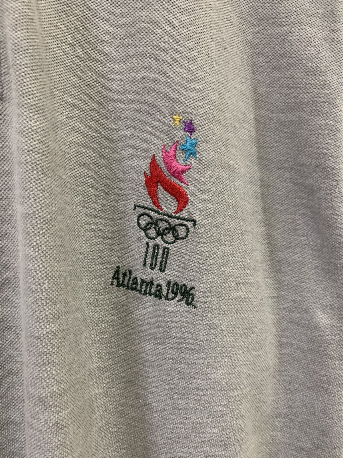 Champion Vintage 90s Atlanta Olympics Champion Grey Polo Size US M / EU 48-50 / 2 - 3 Thumbnail