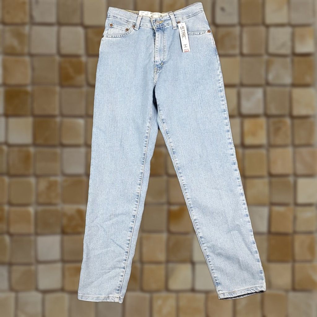 Levi's VINTAGE Levi's 512 Slim Tapered Stretch Denim Jeans Women's Size 6 Blue Y2K 90s Retro Size 28" / US 6 / IT 42 - 1 Thumbnail