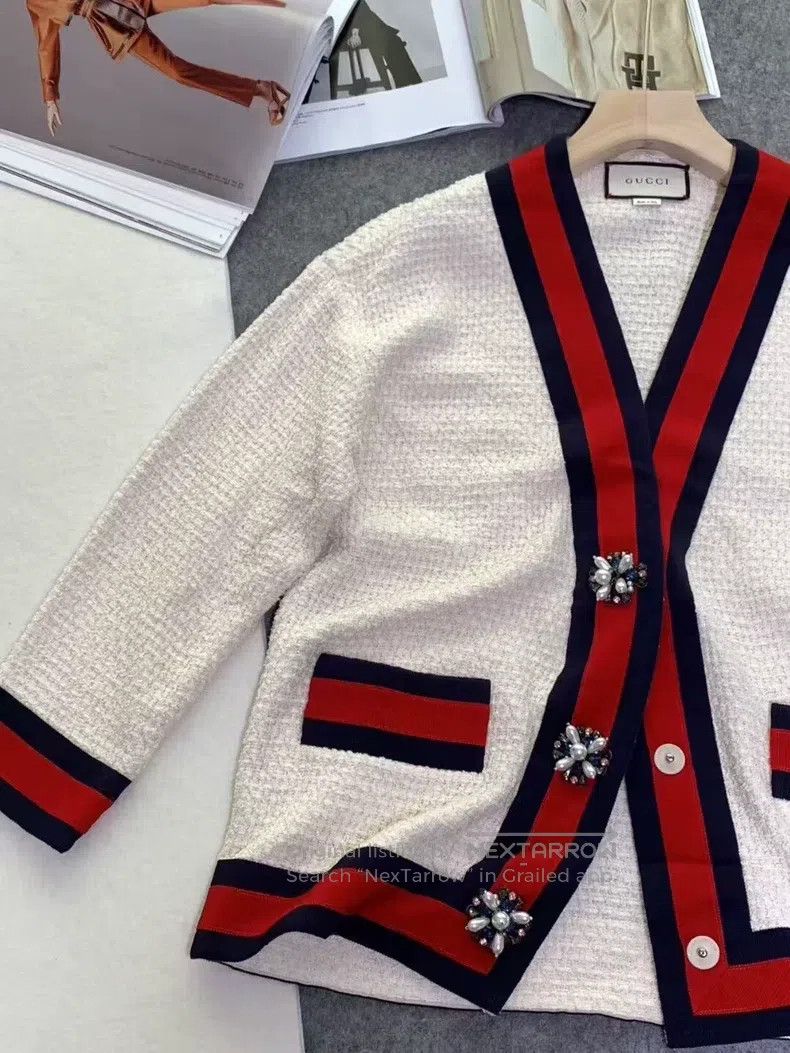 Gucci Gucci Colour-blocked classic striped pearl diamond buckle Size XS / US 0-2 / IT 36-38 - 2 Thumbnail