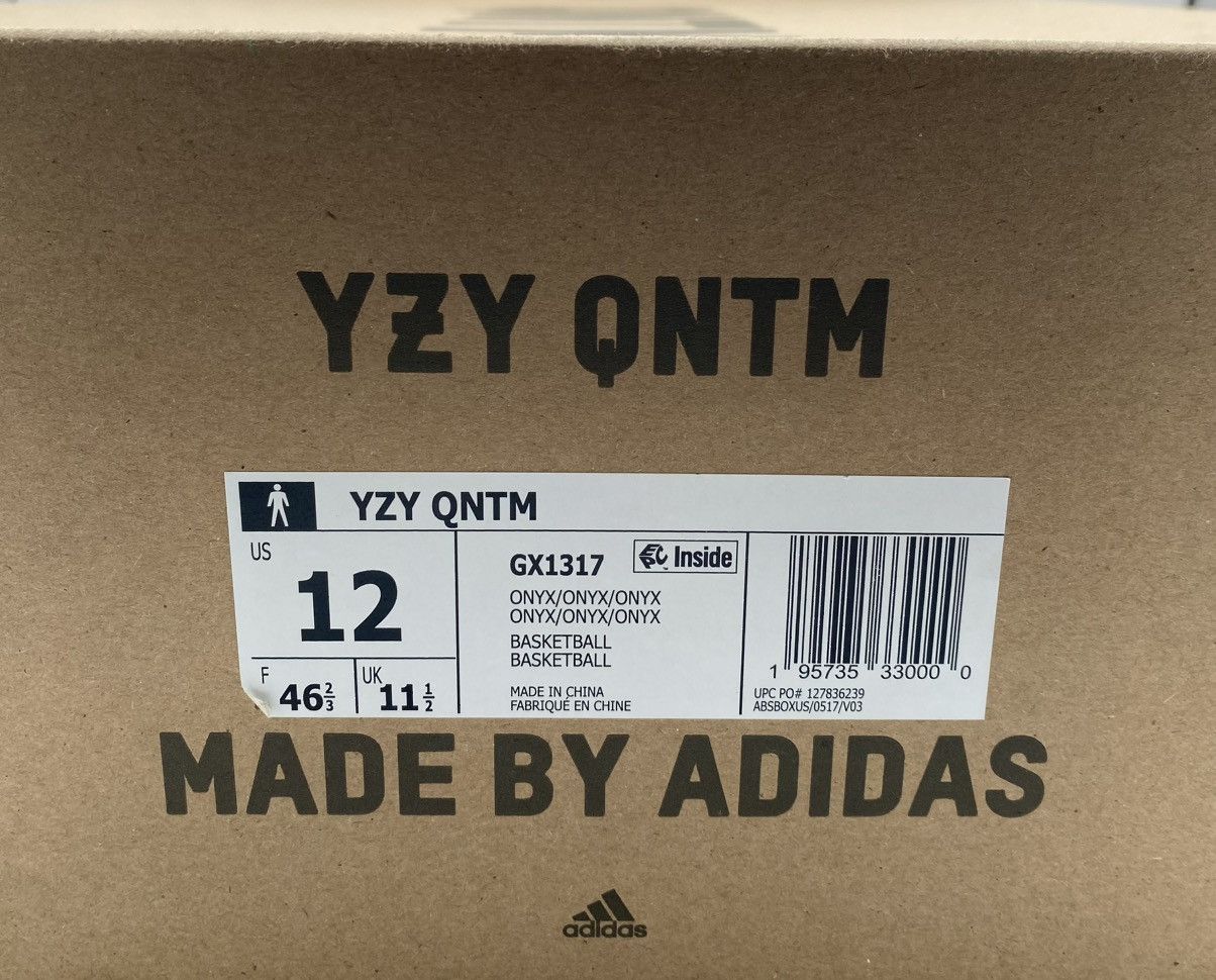 Yeezy Adidas Yeezy QNTM Onyx Size US 12 / EU 45 - 5 Thumbnail