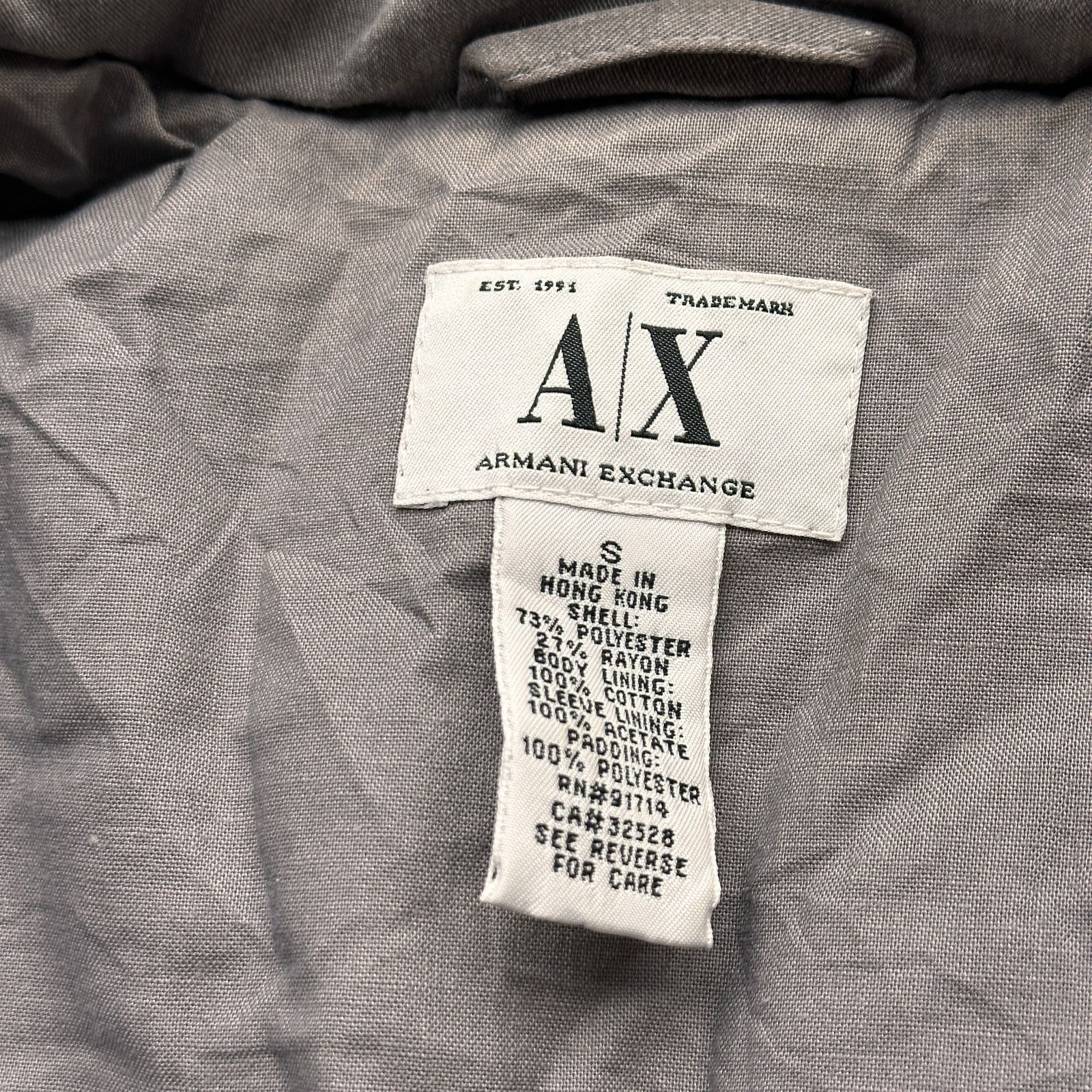 Armani Exchange Vintage Armani Exchange Jacket Womens Small Gray Size S / US 4 / IT 40 - 3 Thumbnail