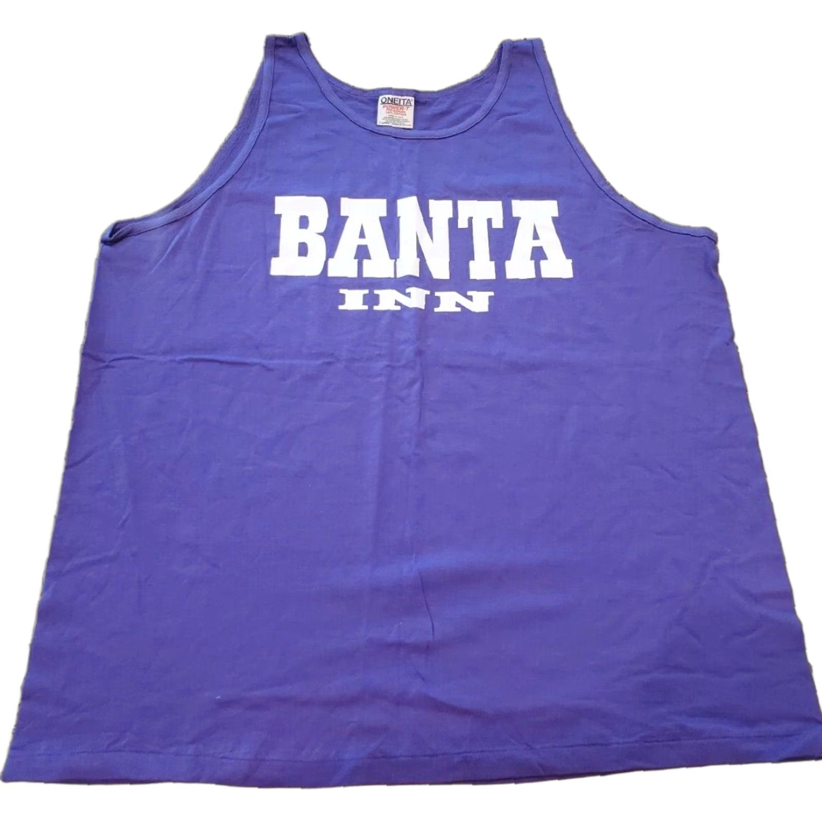 Vintage VINTAGE Oneita Banta Inn Tank Top Sleeveless Shirt XL Purple 90s Mens Size US XL / EU 56 / 4 - 1 Thumbnail