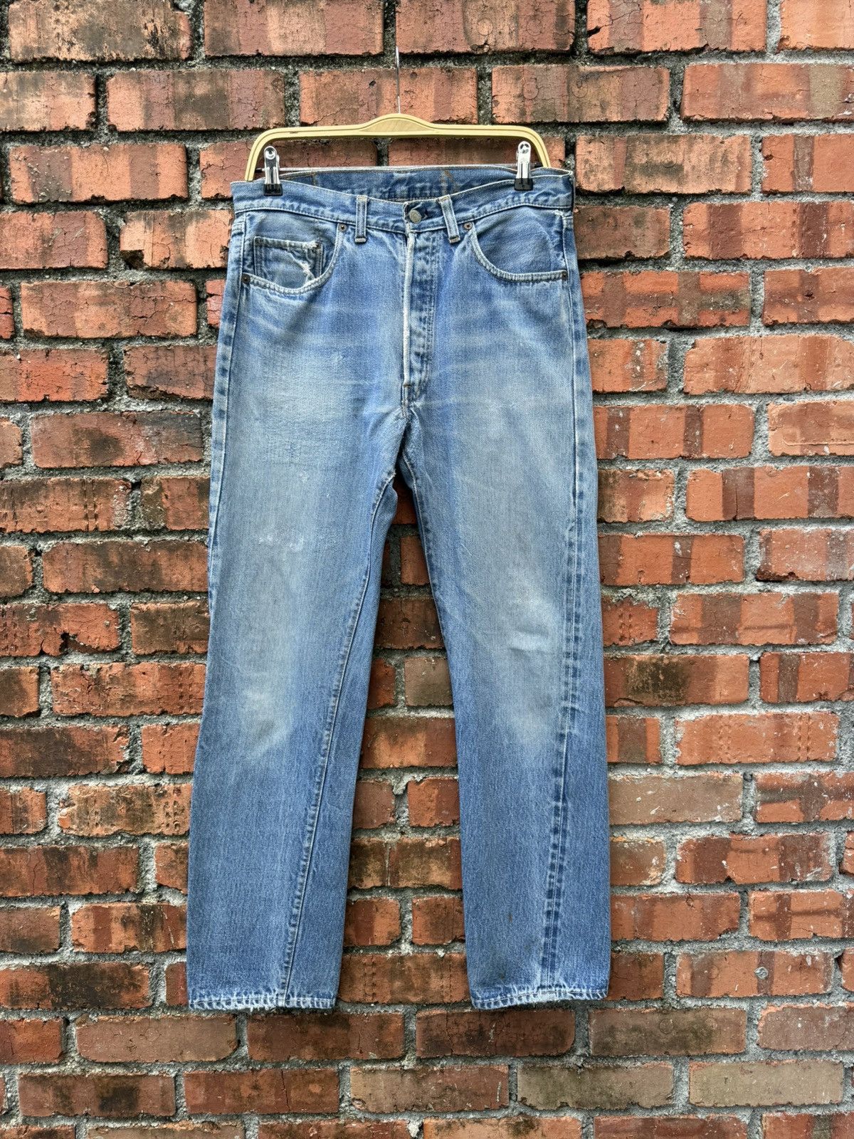 Levi's Vintage Clothing W33x30.5 Vintage levi’s 501 redline 80s repaired made in USA Size US 33 - 1 Thumbnail
