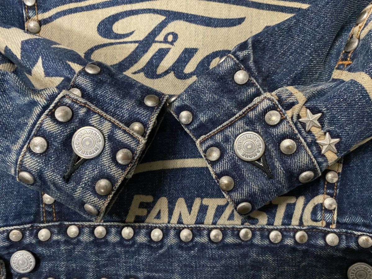 Hysteric Glamour × Japanese Brand Rare Design Hysteric Glamour Punk Studded Kinky Denim Jacket Size US M / EU 48-50 / 2 - 6 Thumbnail