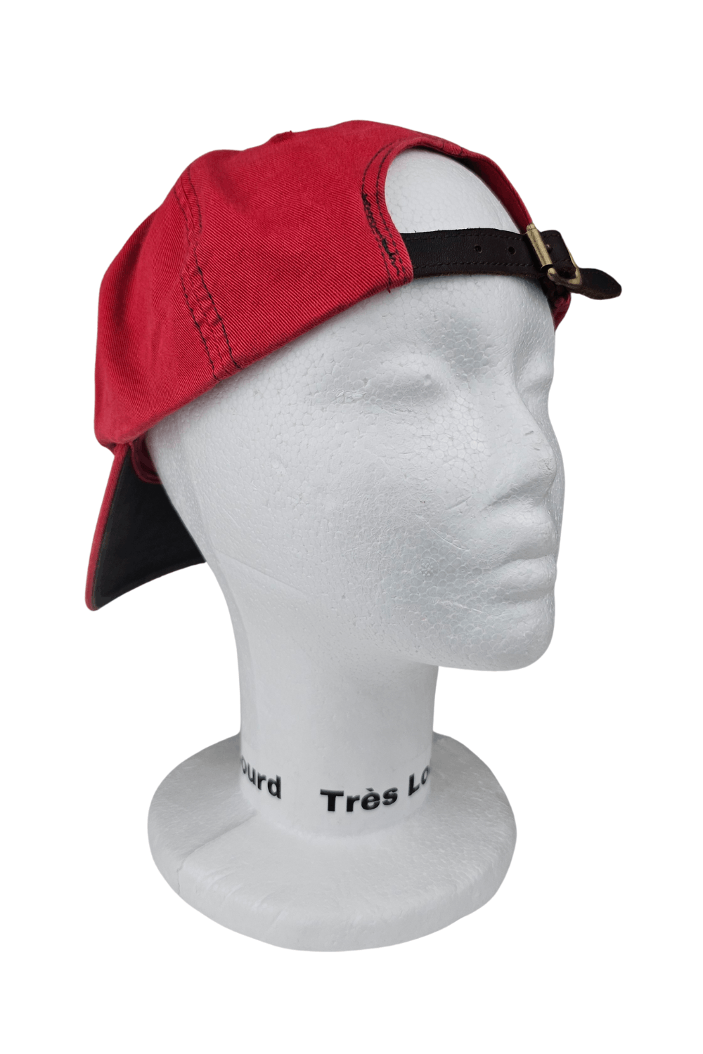 Polo Ralph Lauren 1990s Polo Sport Big-Spellout Cap - Red / Leather Strap Size ONE SIZE - 9 Thumbnail