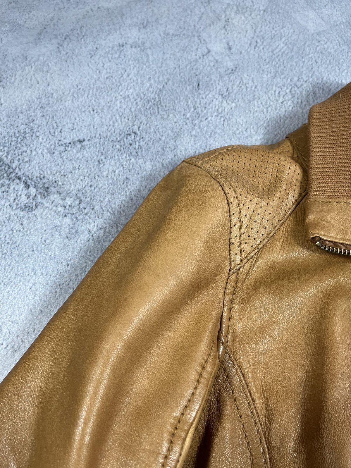 Leather Vintage Y2K Japanese Aviator Leather Jacket Bomber M Size M / US 6-8 / IT 42-44 - 11 Thumbnail