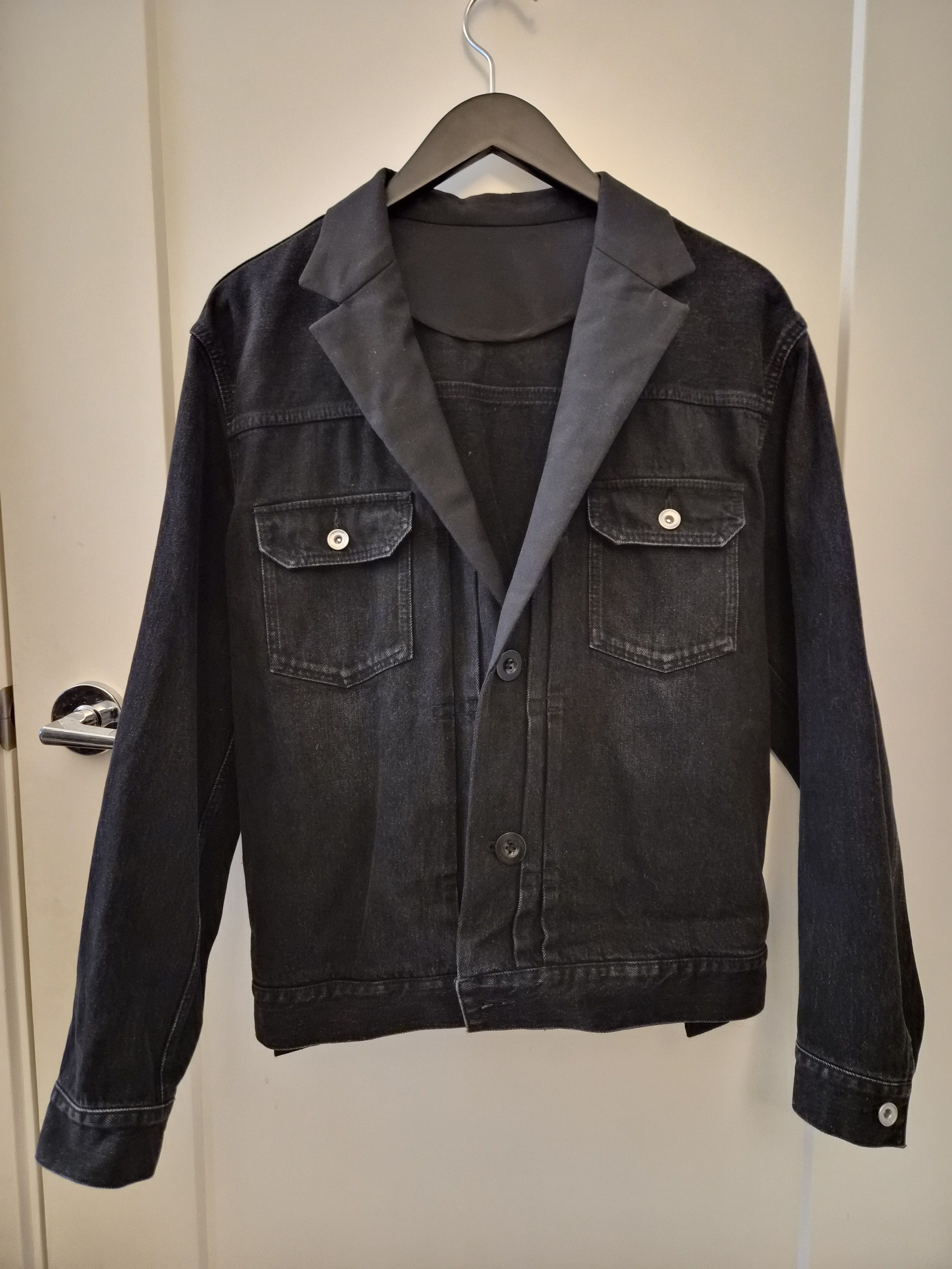 Sacai Stand Collar Denim Jacket Size US S / EU 44-46 / 1 - 2 Thumbnail