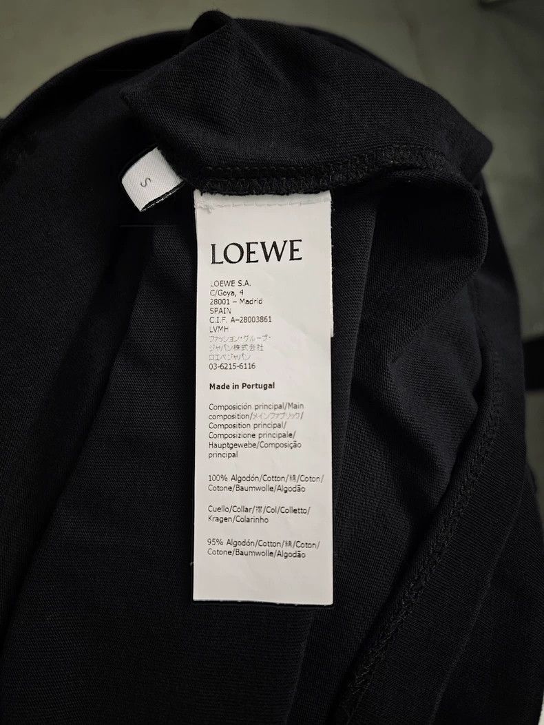 Loewe LOEWE Solid printed Logo round neck turtleneck cotton shor Size S / US 4 / IT 40 - 3 Thumbnail