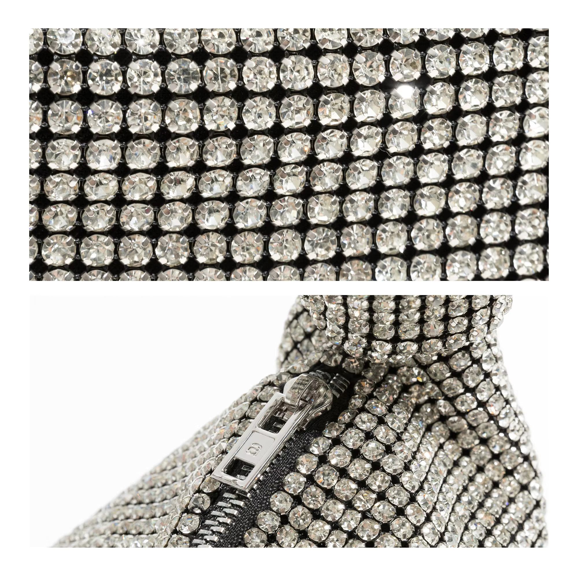 Designer Luxury Rhinestones Knot Bag Size ONE SIZE - 5 Thumbnail