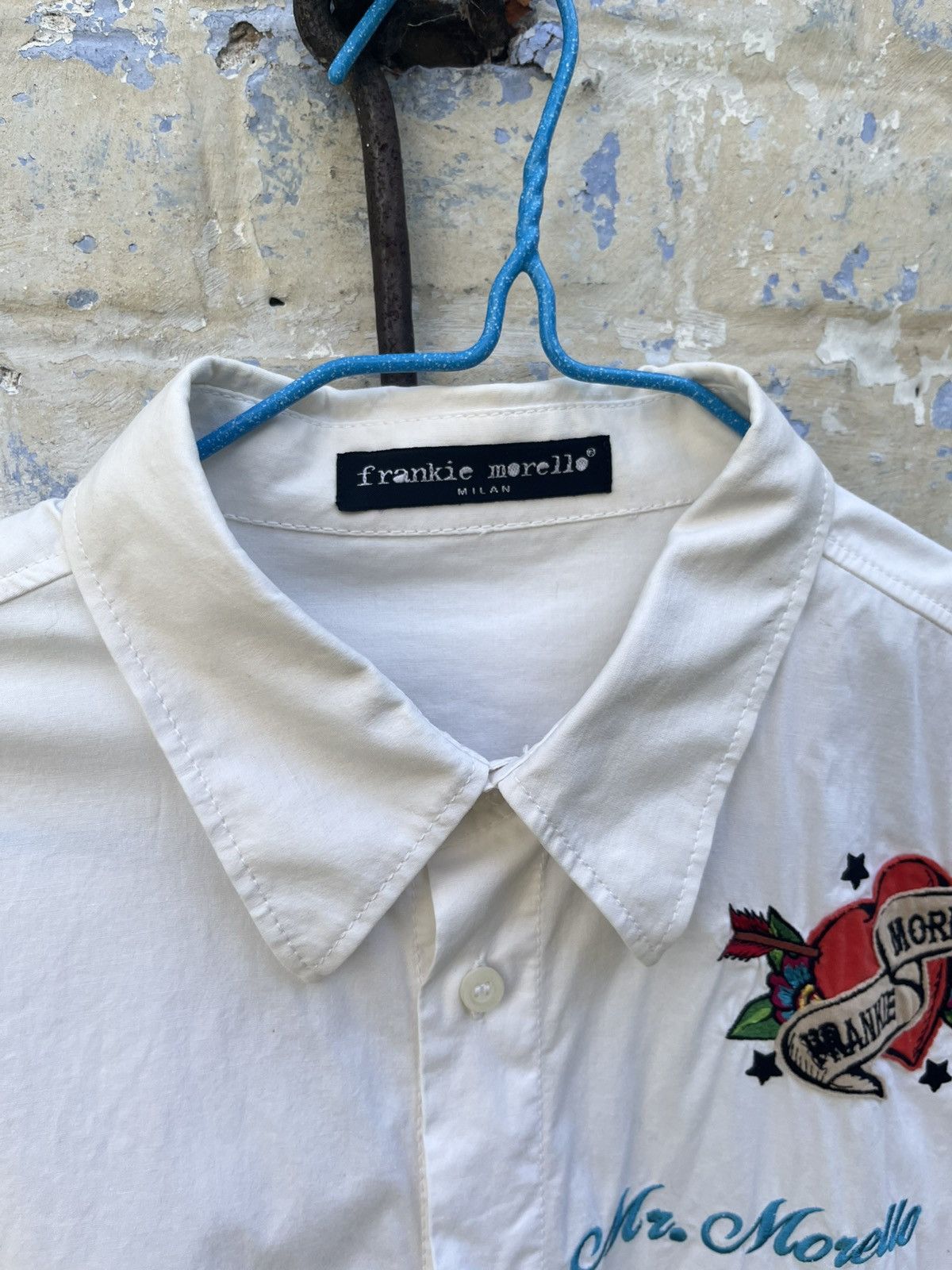 Beauty Beast Y2K Frankie Morello Button up Shirt Embroided Patchwork Size US L / EU 52-54 / 3 - 4 Thumbnail