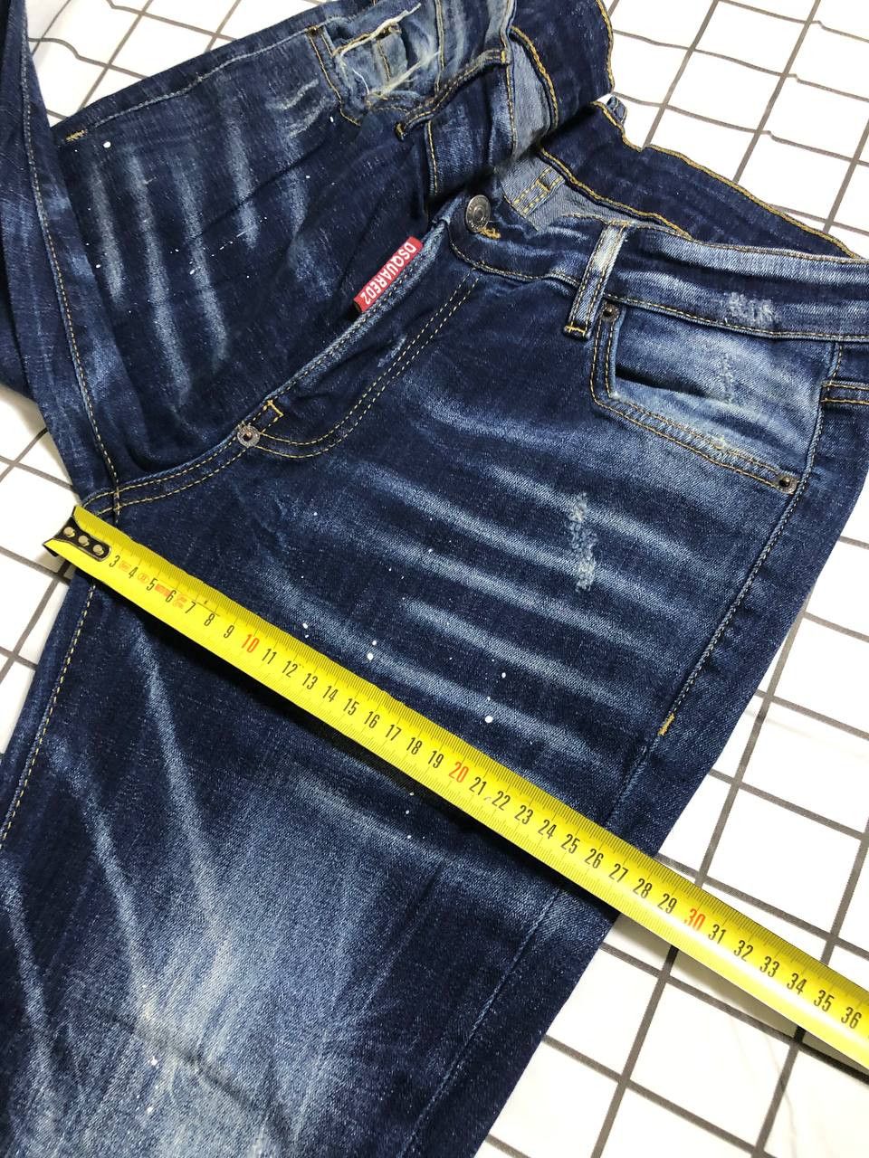 Dsquared2 Dsquared2 Vintage Floral Fish Pockets Distressed Denim Jeans Size US 32 / EU 48 - 9 Thumbnail