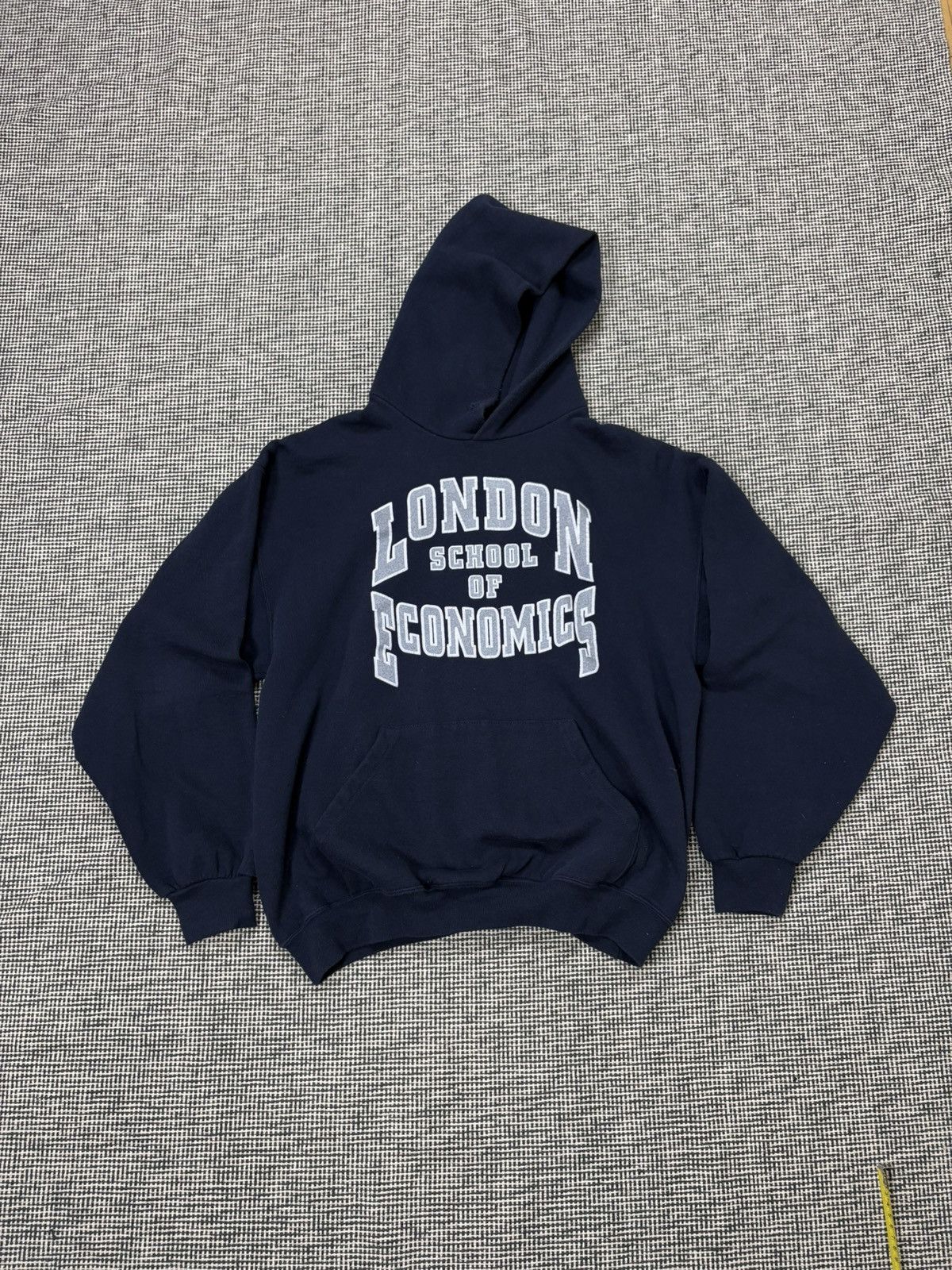 Jerzees 90s Jerzees London School of Economics Lsu boxy hoodie Size US L / EU 52-54 / 3 - 1 Thumbnail