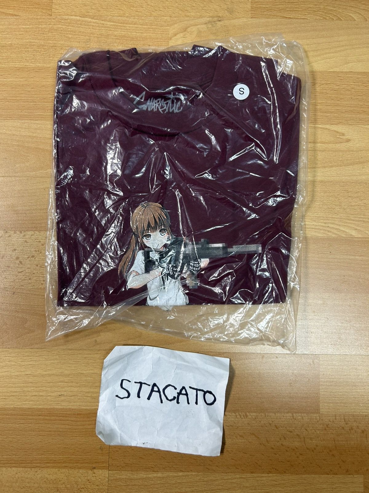 Gnarcotic × Japanese Brand Gnarcotic Anime Tee Maroon Size US S / EU 44-46 / 1 - 2 Thumbnail