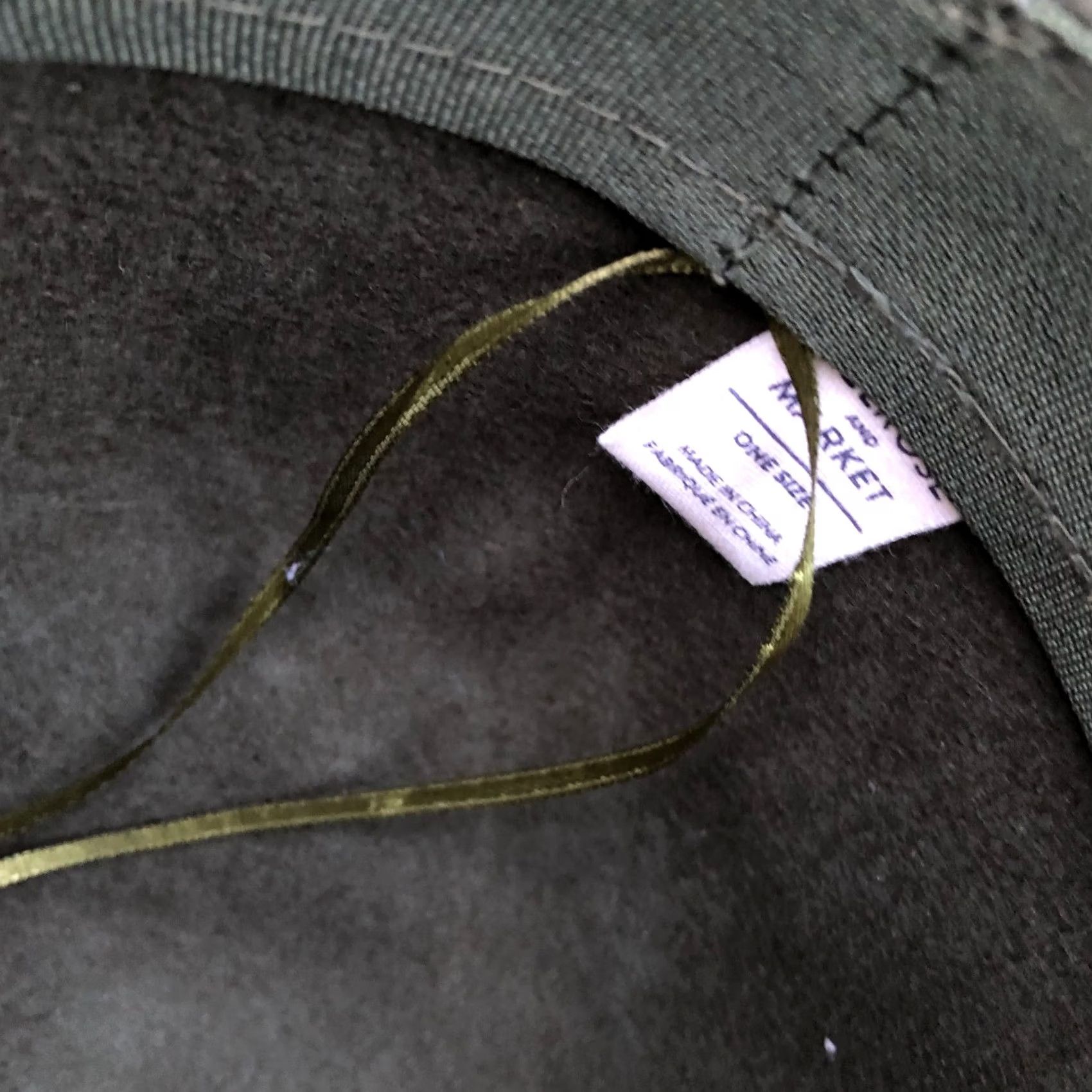 Market MELROSE AND MARKET Ranger Fedora Hat Women's One Size Felt Green Cap Size ONE SIZE - 7 Thumbnail