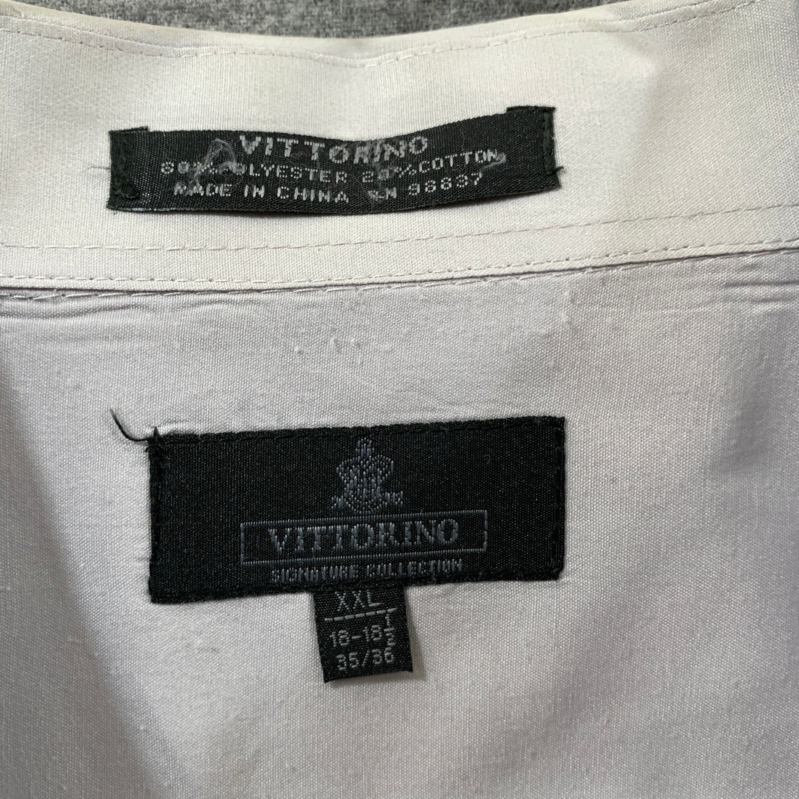 Other Vittorino Button Up White Shirt Adult Size XXL Shirt Mens Size US XXL / EU 58 / 5 - 3 Thumbnail