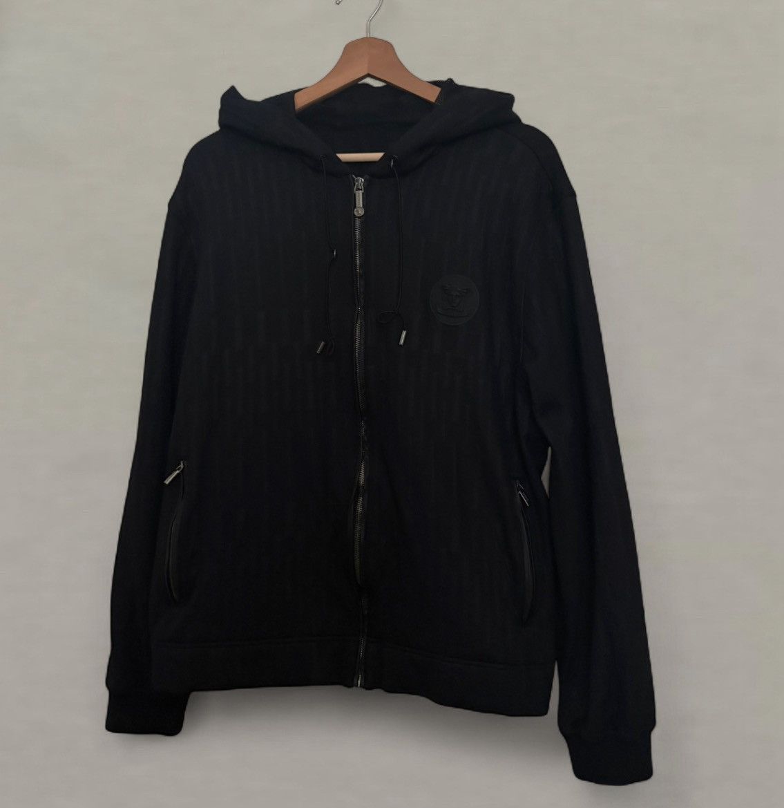 Versace Vintage Versace Medusa Insignia Zip-Up Sweatshirt Jacket Size US M / EU 48-50 / 2 - 1 Thumbnail