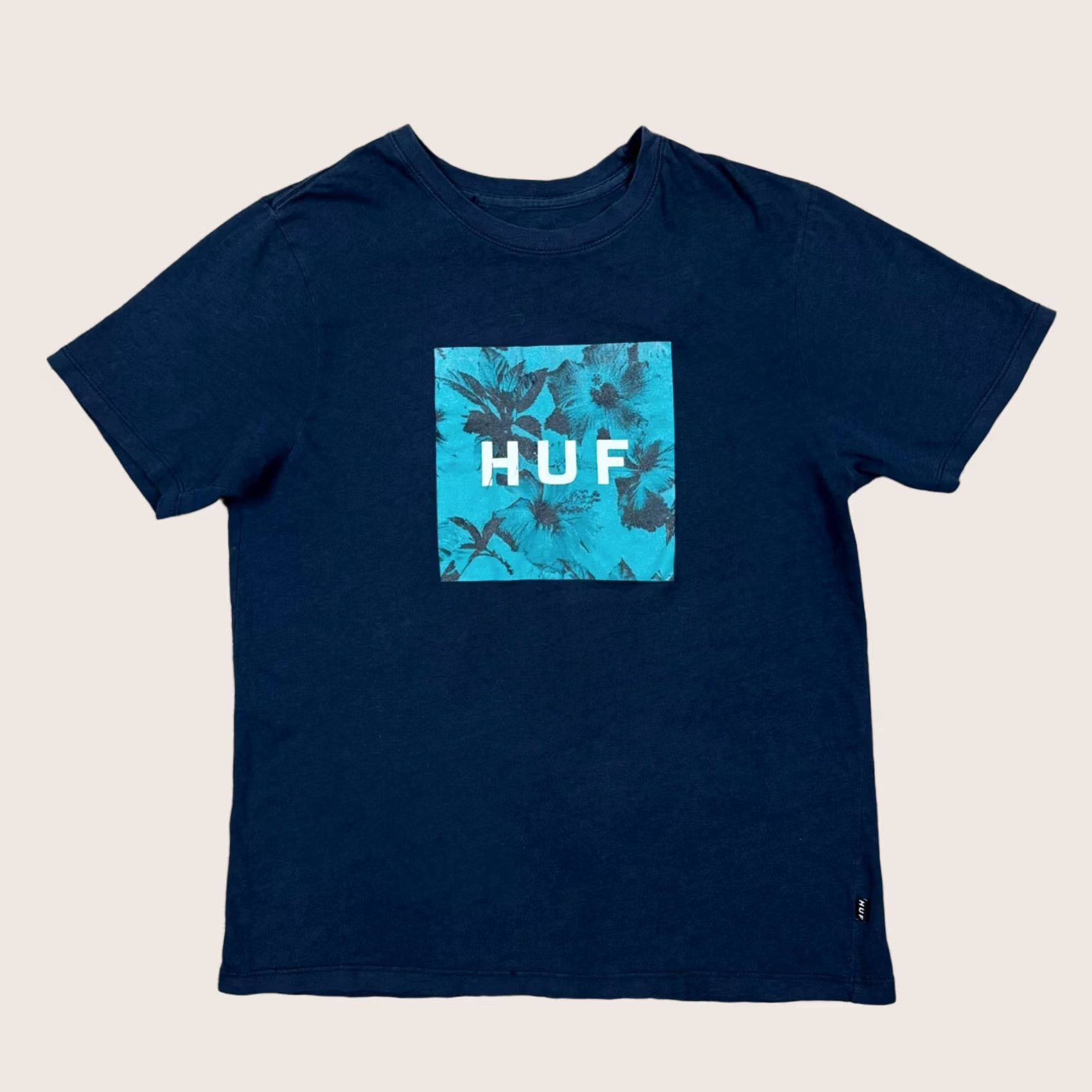 Huf HUF Shirt Men's Size S Blue Short Sleeve Floral Logo Skateboarding Size US S / EU 44-46 / 1 - 1 Thumbnail
