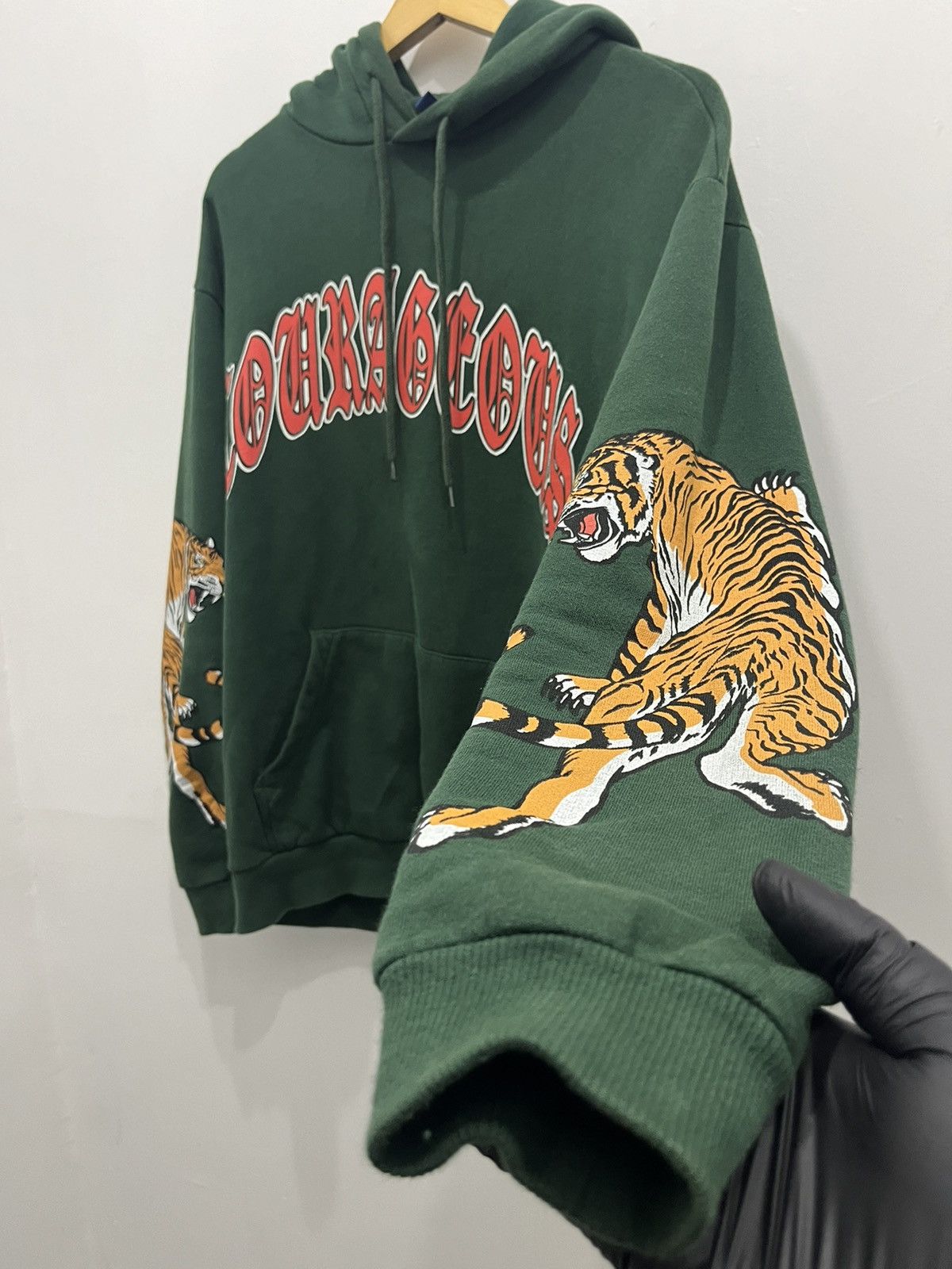 H&M Japan Style Courageos Tigers Sleeve Hoodie Jacket Size US M / EU 48-50 / 2 - 5 Thumbnail
