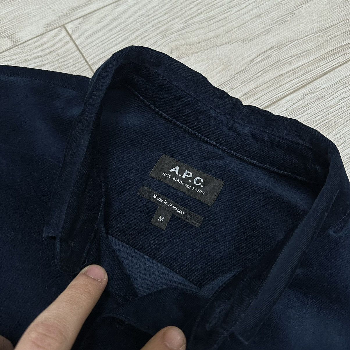 A.P.C. A.P.C. Classic Velour 1 Pocket Shirt Size US M / EU 48-50 / 2 - 8 Thumbnail