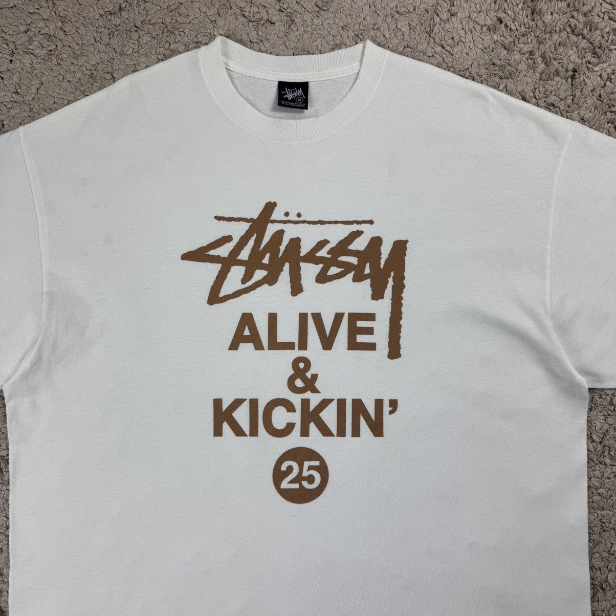 Stussy Vintage Stussy Alive & Kickin’ 25 Anniversary T-shirt Size US XL / EU 56 / 4 - 5 Thumbnail