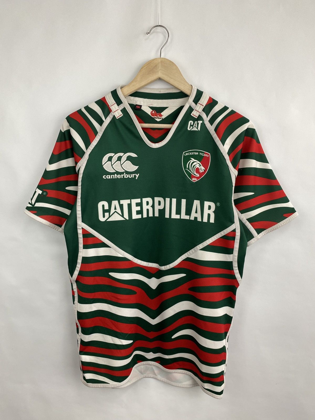 Canterbury of New Zealand Vintage Canterbury Leicester Tigers Rugby Jersey Football Size US S / EU 44-46 / 1 - 3 Thumbnail